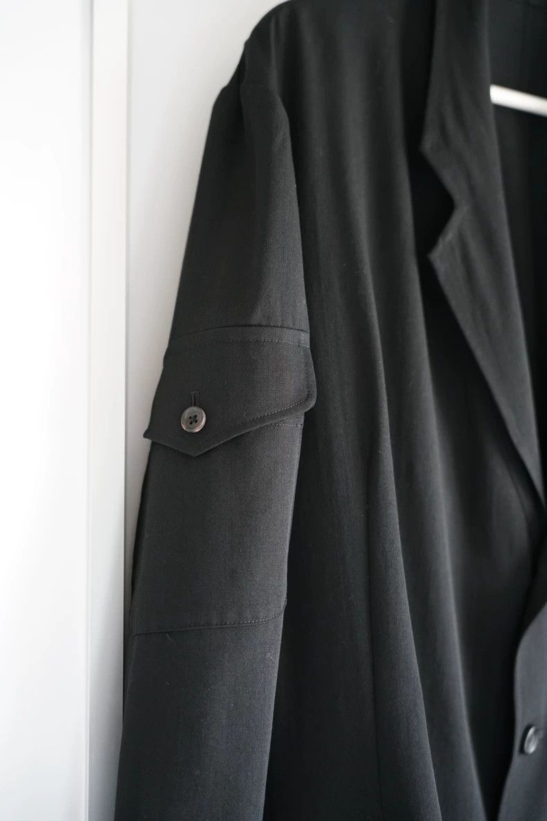 Yohji Yamamoto Yohji Yamamoto Yohji Yamamoto Black Long Pocket Blazer Size US S / EU 44-46 / 1 - 4 Thumbnail