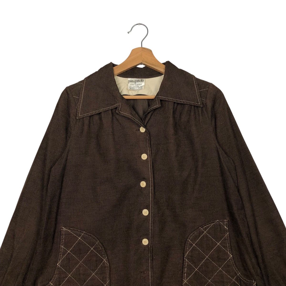 Designer × Japanese Brand × Vintage 📌Vintage Quilted Button Jacket Pia & Paula Made in Finland Size US M / EU 48-50 / 2 - 4 Thumbnail