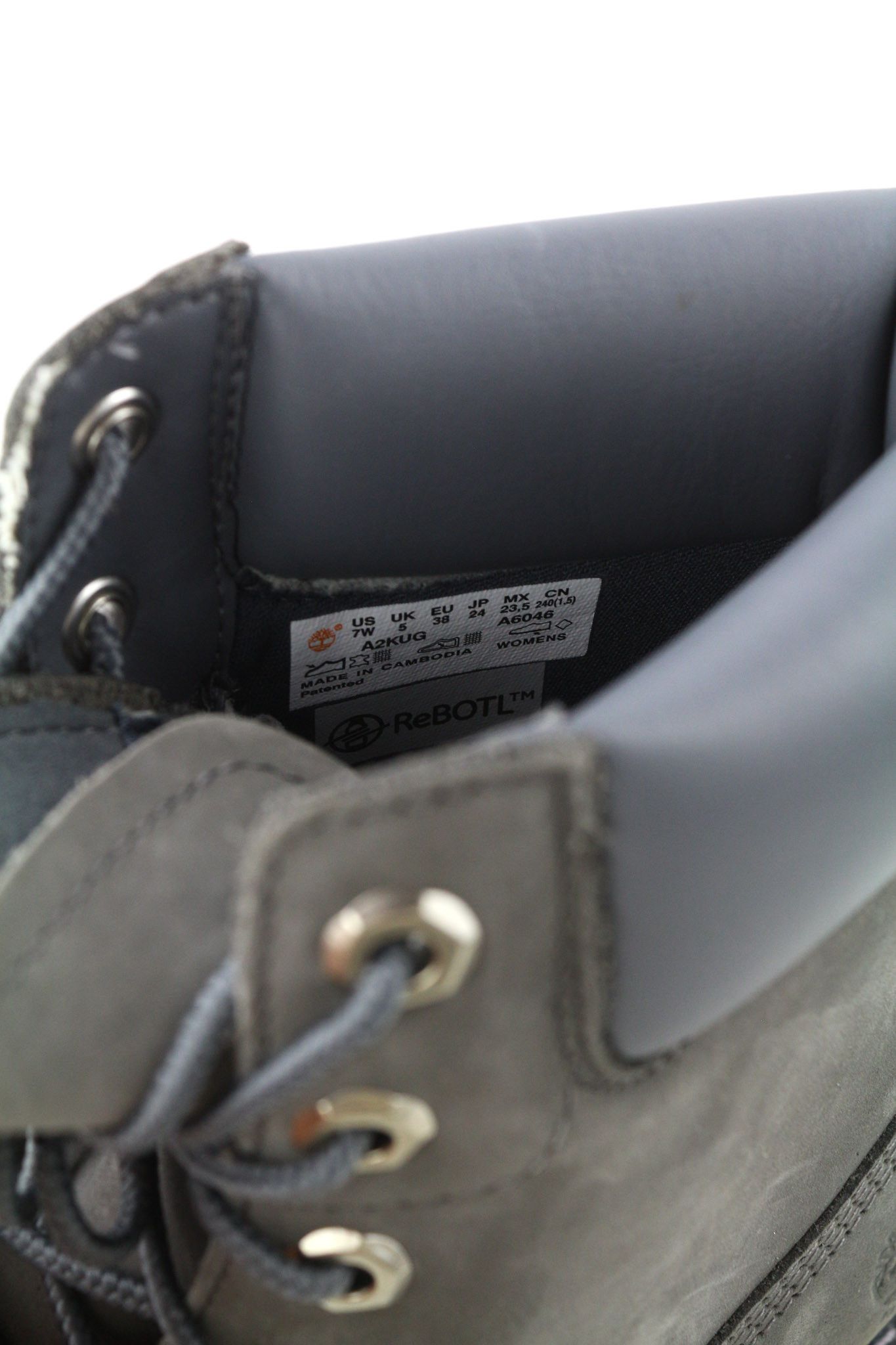 Timberland A2KUG-A6046 EU37/38 Khaki Leather Lace Boots Shoes 81128 Size US 6 / IT 36 - 12 Thumbnail