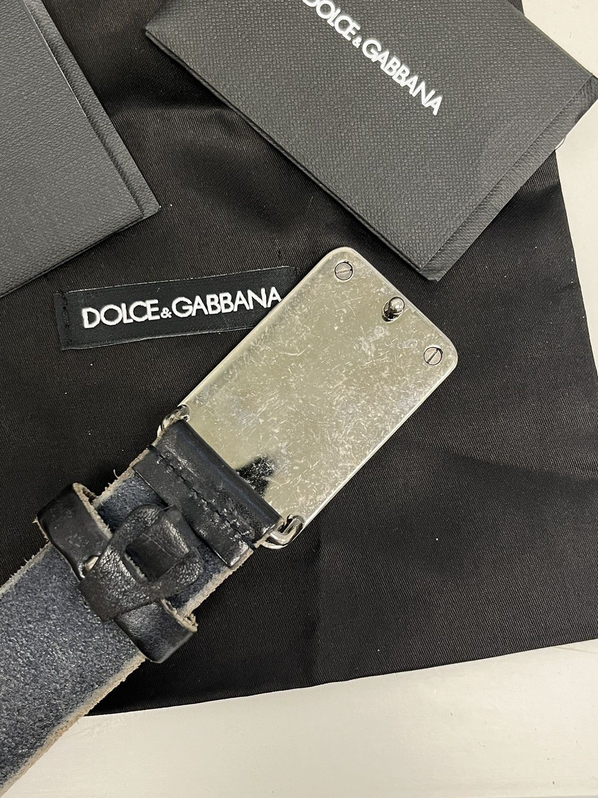 Dolce & Gabbana Mold effect belt. Medium Size 34 - 10 Thumbnail