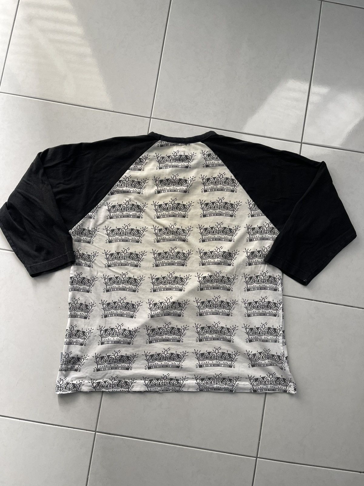 Stussy VINTAGE STUSSY CROWN DESIGN STYLE RAGLAN TEE VERY RARE Size US M / EU 48-50 / 2 - 2 Thumbnail