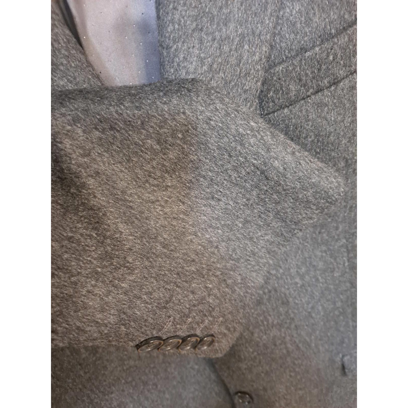 Calvin Klein Calvin Klein 100% Cashmere Gray Blazer Size 44L Size 44R - 7 Thumbnail