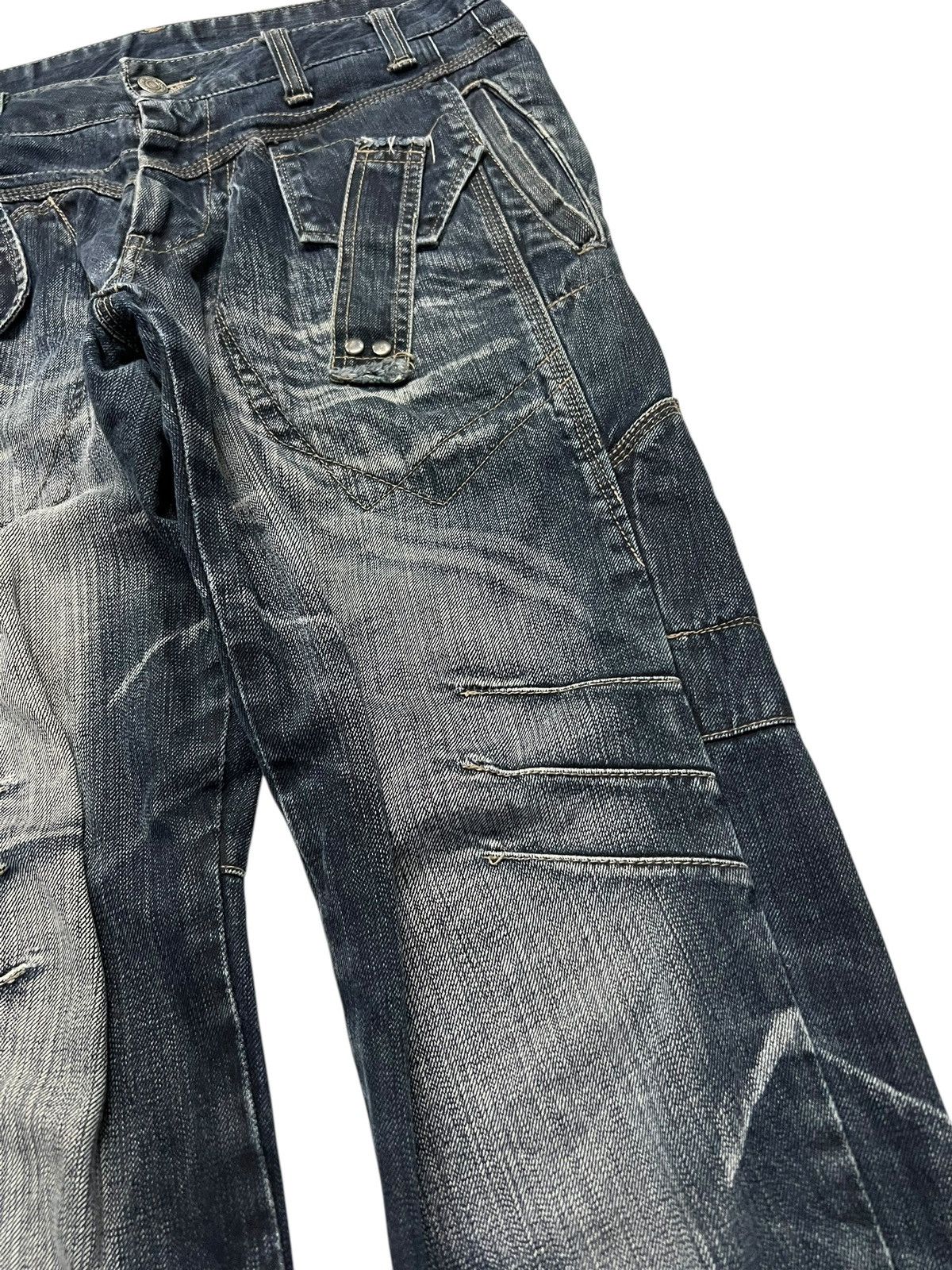 PPFM 🌈Insane PPFM Booze & Pills & Powders Multipocket Punk Jean Size US 34 / EU 50 - 8 Thumbnail