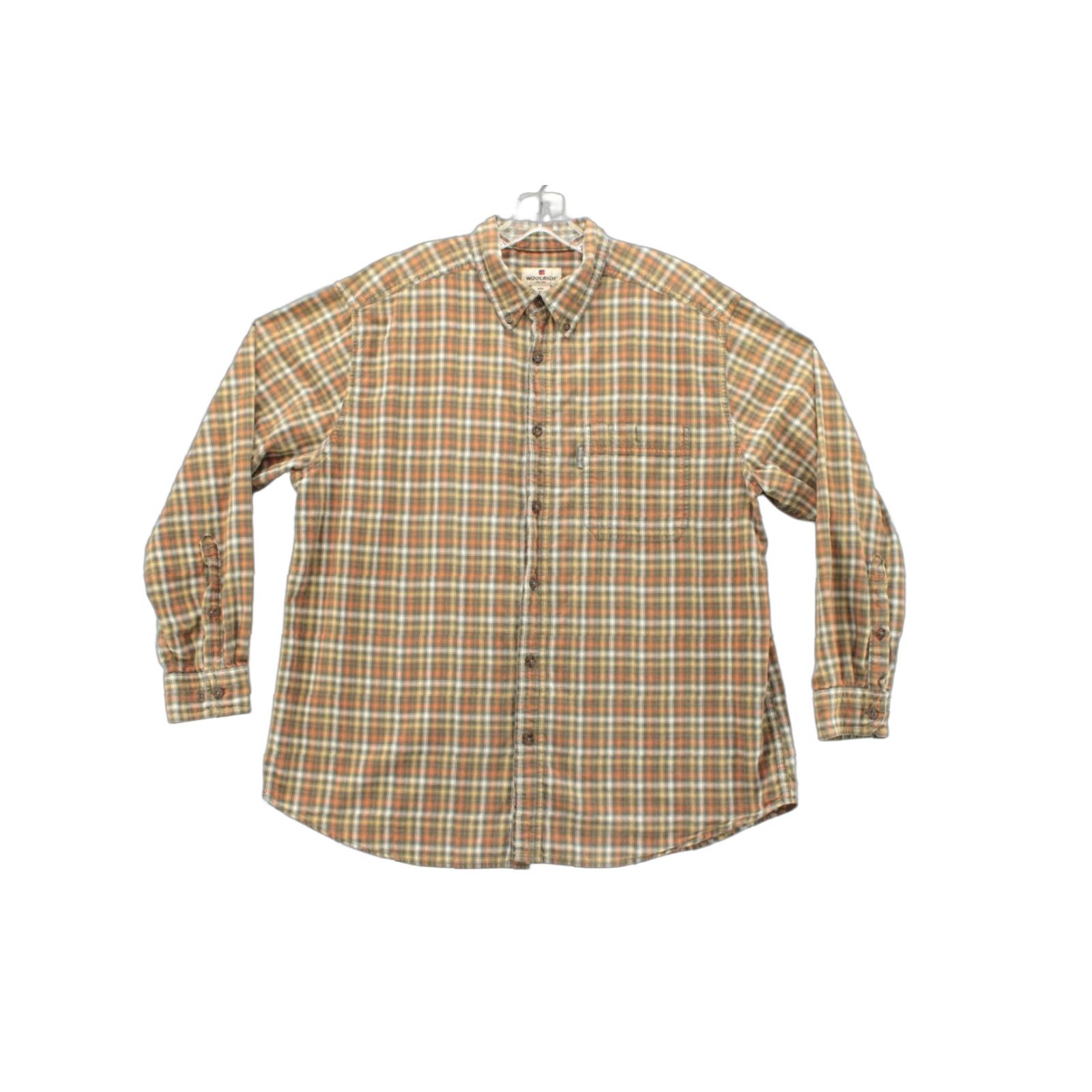 Vintage Woolrich Shirt Mens XL Brown Plaid Button-Down Long Sleeve Outdoors Workwear Size US XL / EU 56 / 4 - 1 Thumbnail