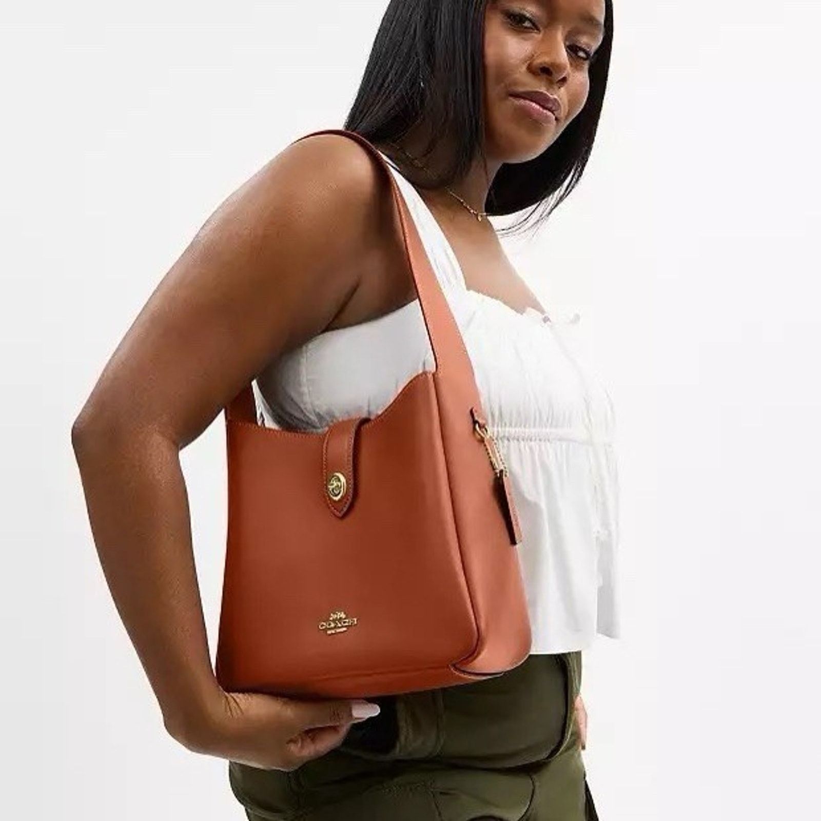 Coach NWT Coach Hadley Convertible Crossbody CBH01 Gold/Tan Size ONE SIZE - 8 Thumbnail