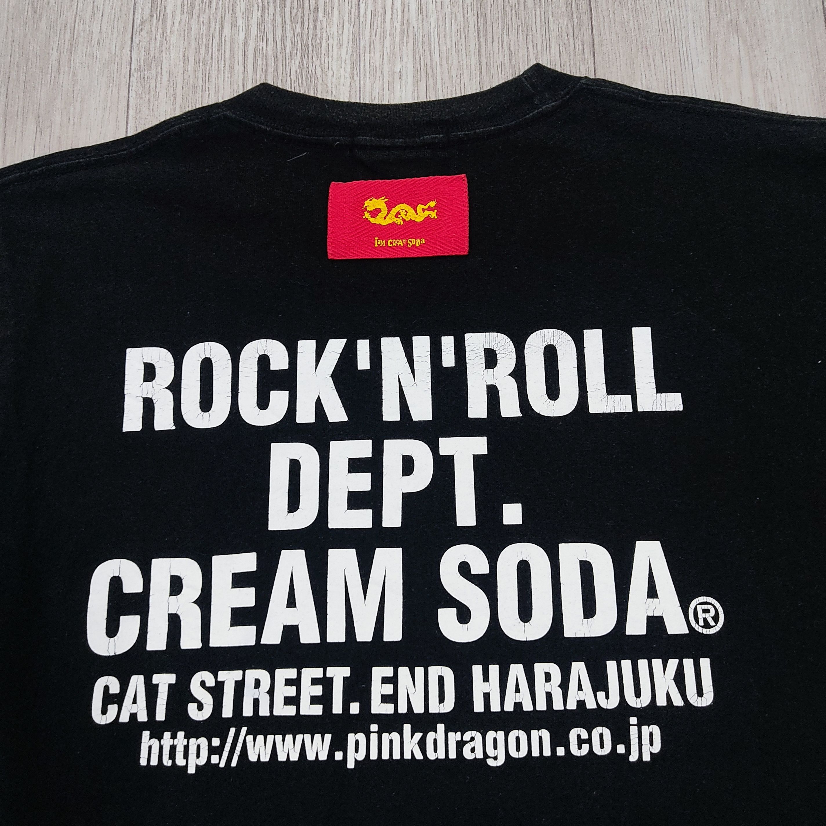 Japanese Brand Cream Soda Roll 'N' Roll Dept. Harajuku T-shirt Size US S / EU 44-46 / 1 - 6 Thumbnail
