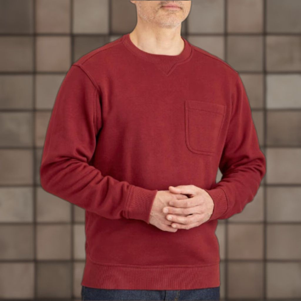 CO Duluth Trading Co Mens Red Souped-Up Sweats LS Crew w/ Pocket-Size XL Sweatshirt Men XL Red Souped-Up Sweats Pocket Size Size US XL / EU 56 / 4 - 1 Thumbnail