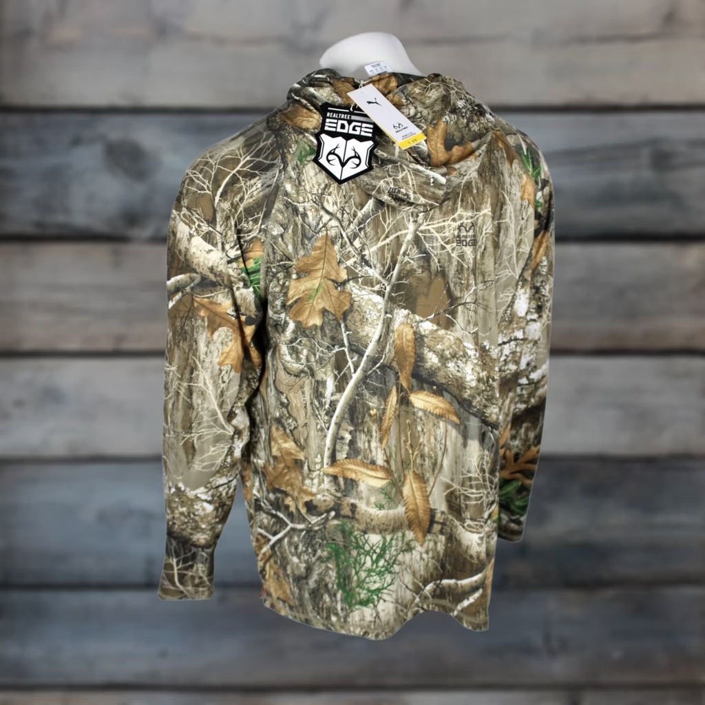 Puma Puma X Realtree Men's You V Hoodie Long Sleeve Edge XXL Deep Forest Camo 630893 Size US XXL / EU 58 / 5 - 1 Thumbnail