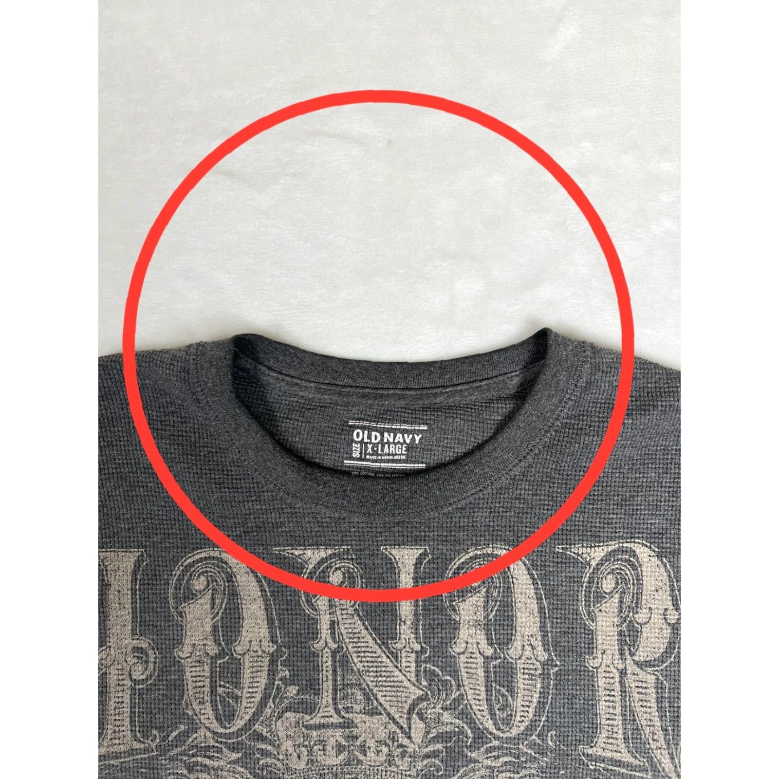 Old Navy VTG Old Navy Thermal Shirt Mens XL Gray Honor Lions Long Sleeve Waffle Graphic T-Shirt Crew Neck Size US XL / EU 56 / 4 - 3 Thumbnail