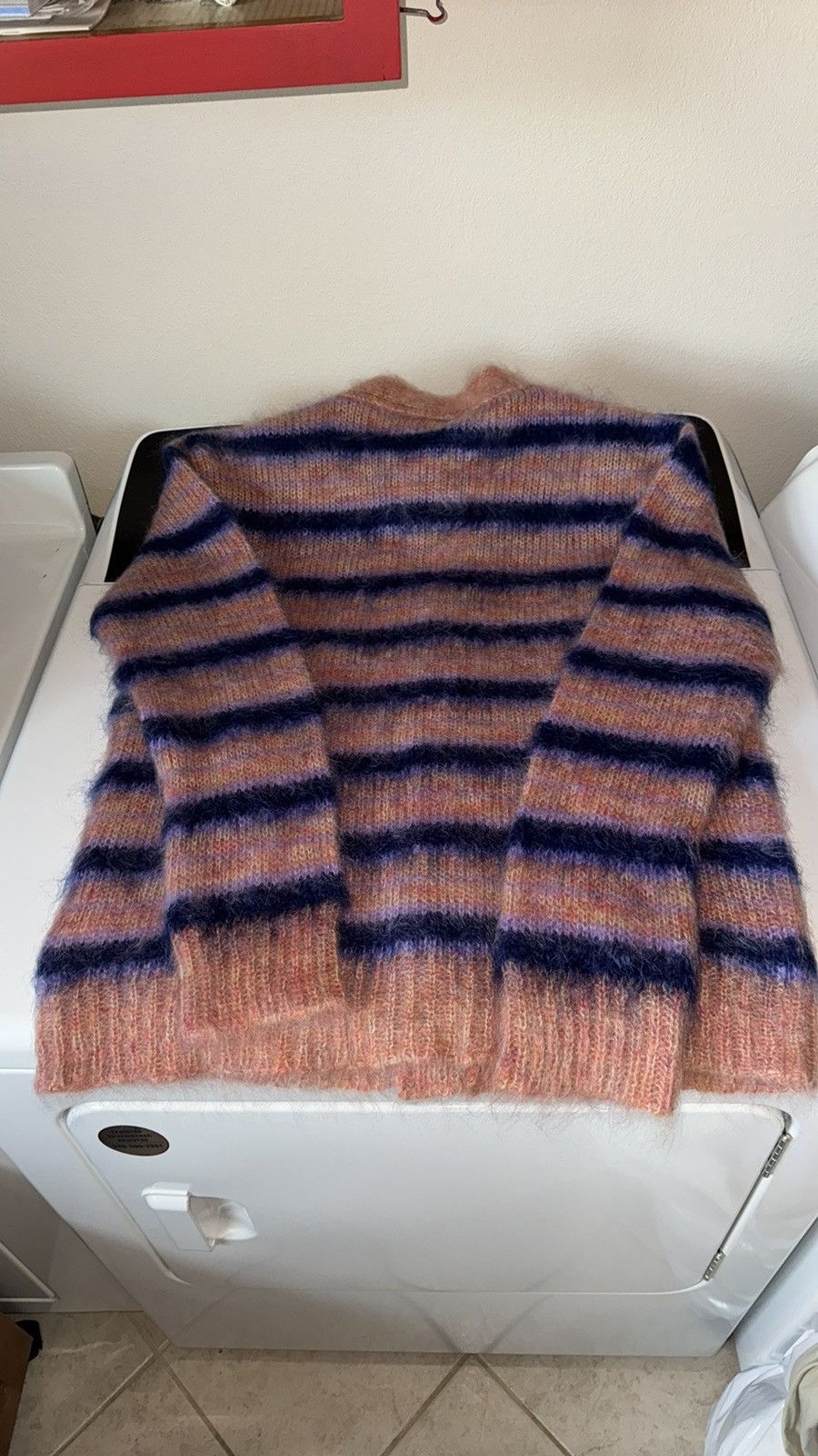 Marni Marni Iconic Mohair fuzzy Brushed Stripes Cardigan V Neck Size US M / EU 48-50 / 2 - 6 Thumbnail