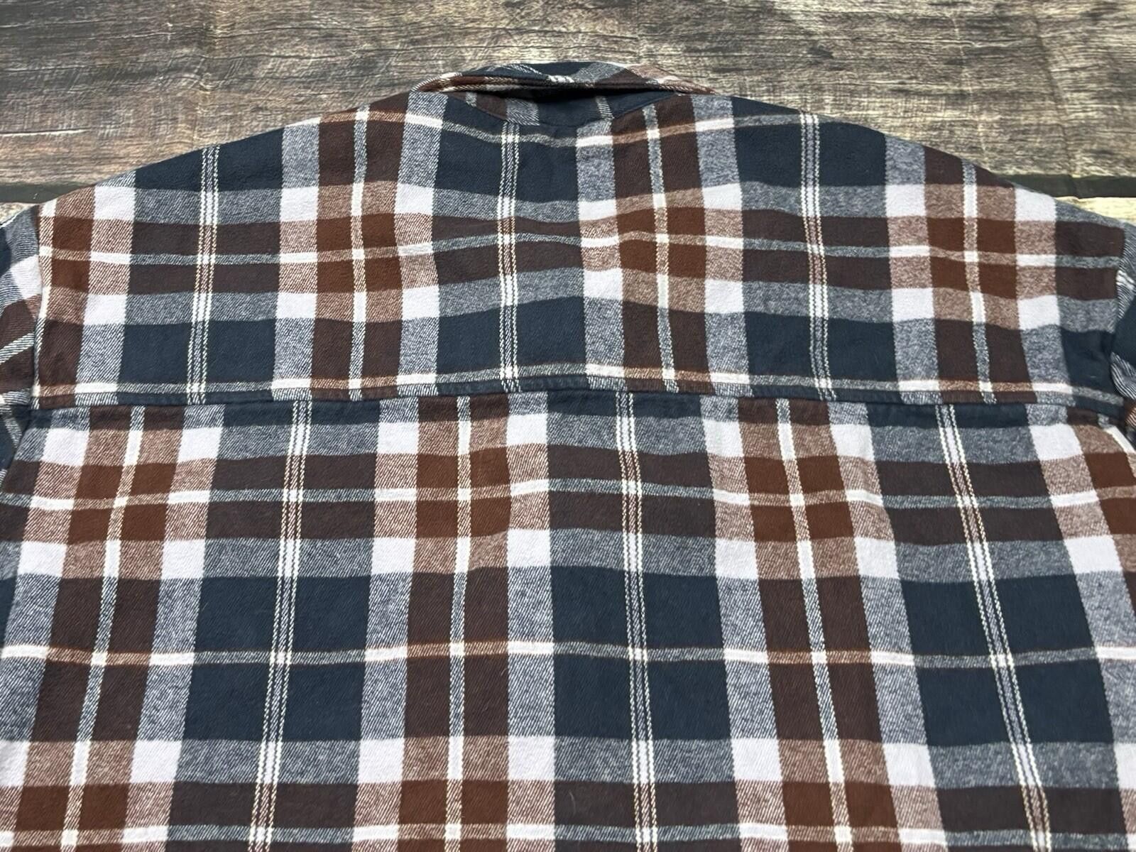 Vans Vans Shacket Men XL Flannel Thick Pocket Cotton Shirt Jacket Size US XL / EU 56 / 4 - 6 Thumbnail