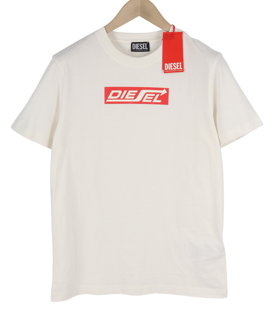 Diesel T-DIEGOR-HS1 L Short Sleeve Logo Tee 40267 Size US L / EU 52-54 / 3 - 1 Thumbnail