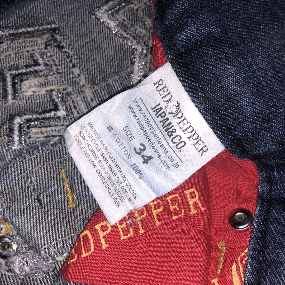 Designer × Japanese Brand Red Pepper Jeans Japan & Co Size US 36 / EU 52 - 21 Thumbnail