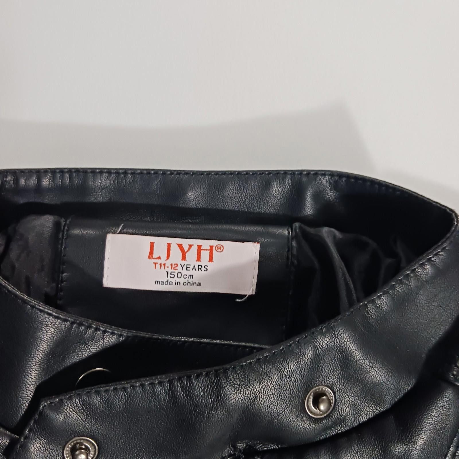 Other LJYH Jacket Women's Faux Leather Pleated Elbow T11-12 Black Size ONE SIZE - 4 Thumbnail