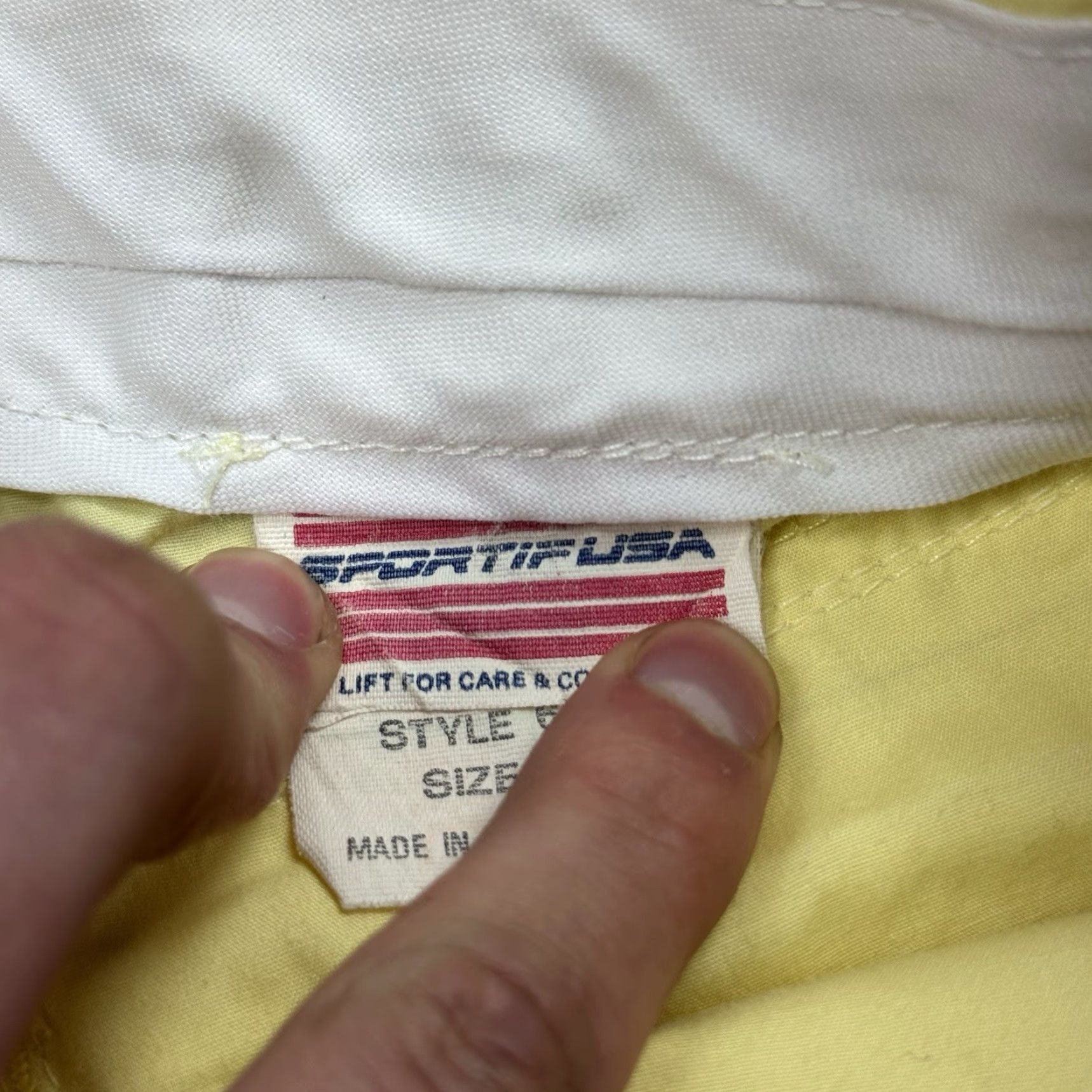 Vintage VTG 80S SPORTIF USA WOMENS CARGO SHORTS HIKING YELLOW 10 STRETCH SAILING PREPPY Size 32" / US 10 / IT 46 - 4 Thumbnail