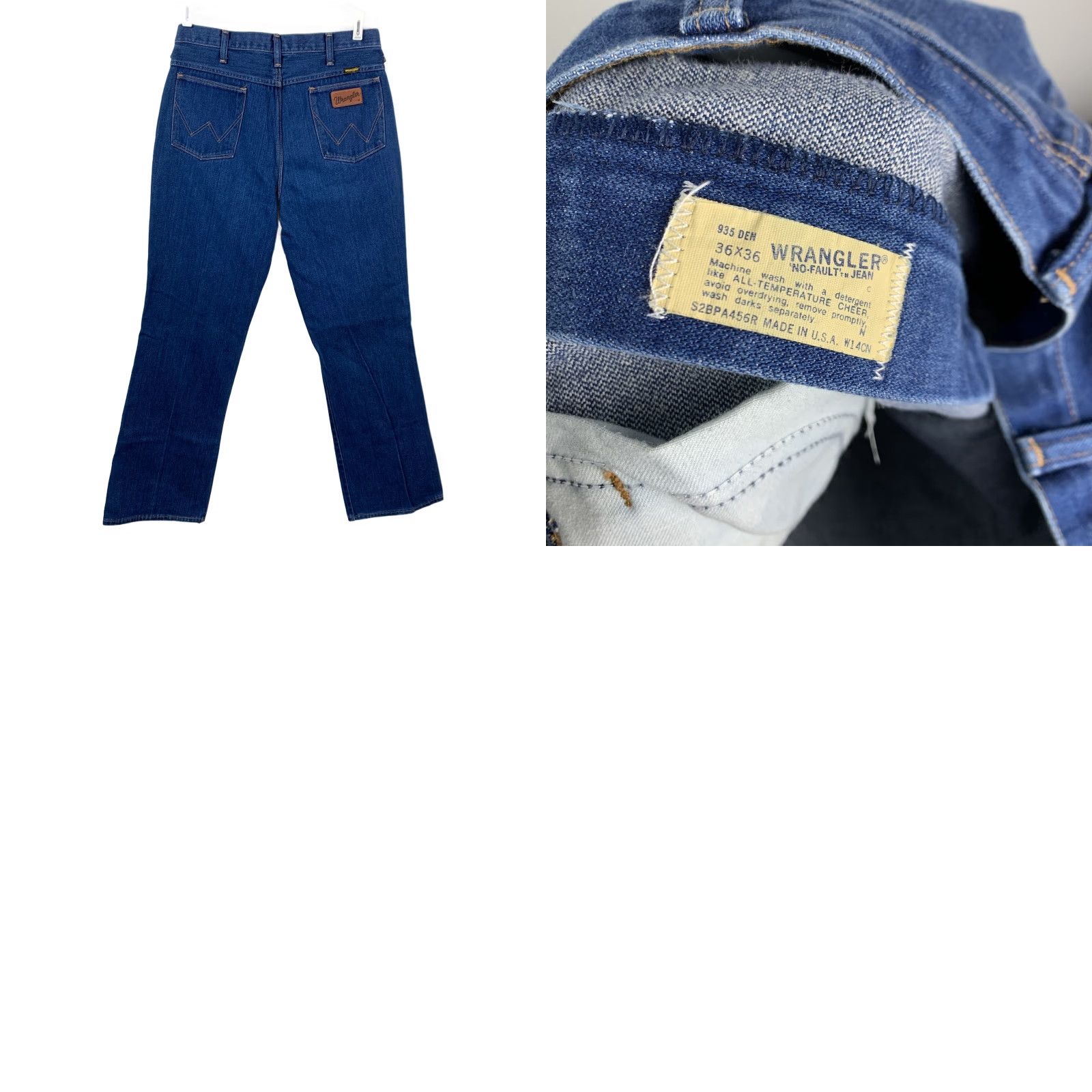 Wrangler VINTAGE Wrangler No-Fault Jeans Mens 36x36 Dark Wash Denim Scovill Jeans Size US 36 / EU 52 - 8 Thumbnail