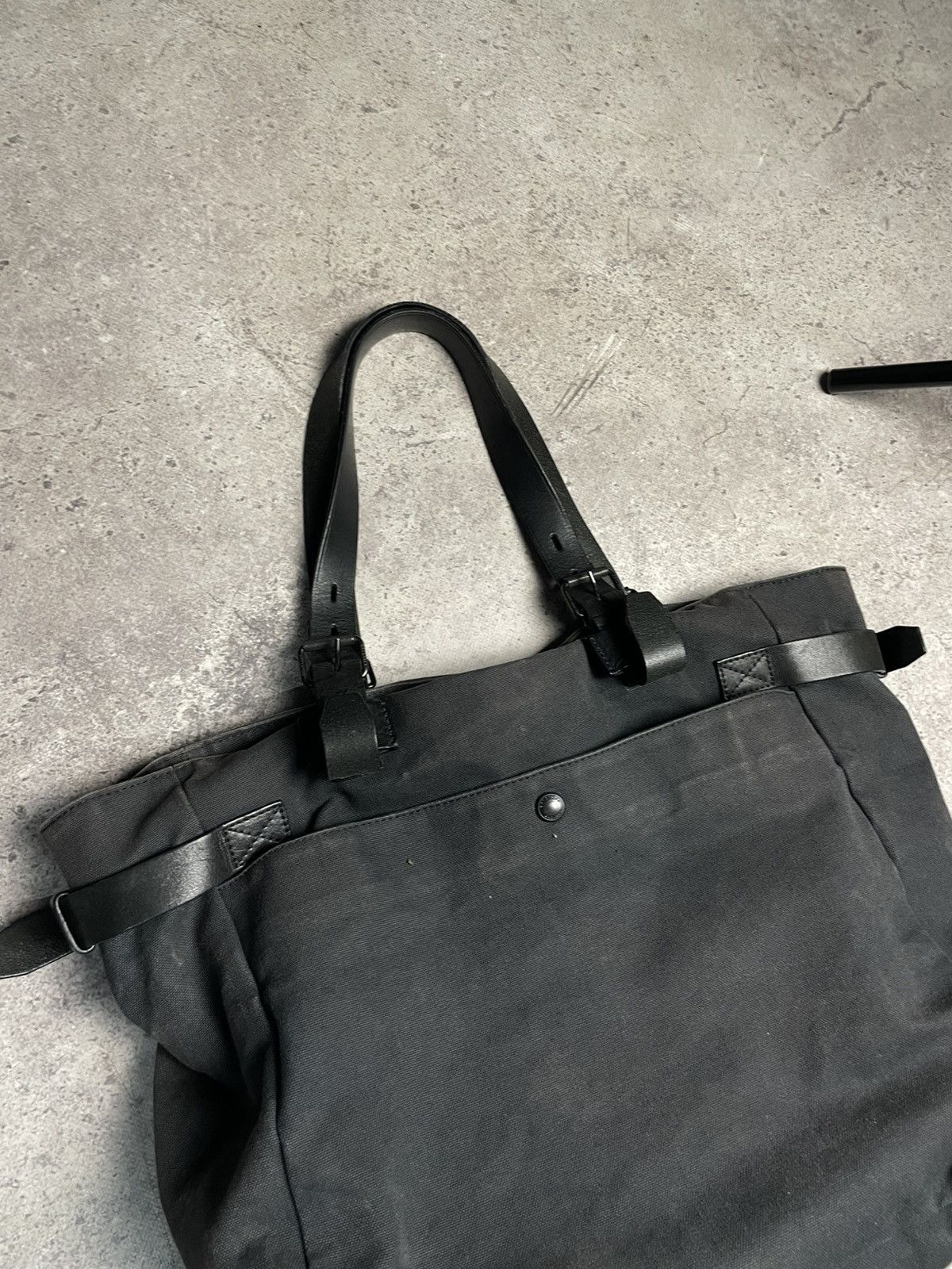 Belstaff Belstaff Faded Leather Messenger Shoulder Bag Size ONE SIZE - 10 Thumbnail