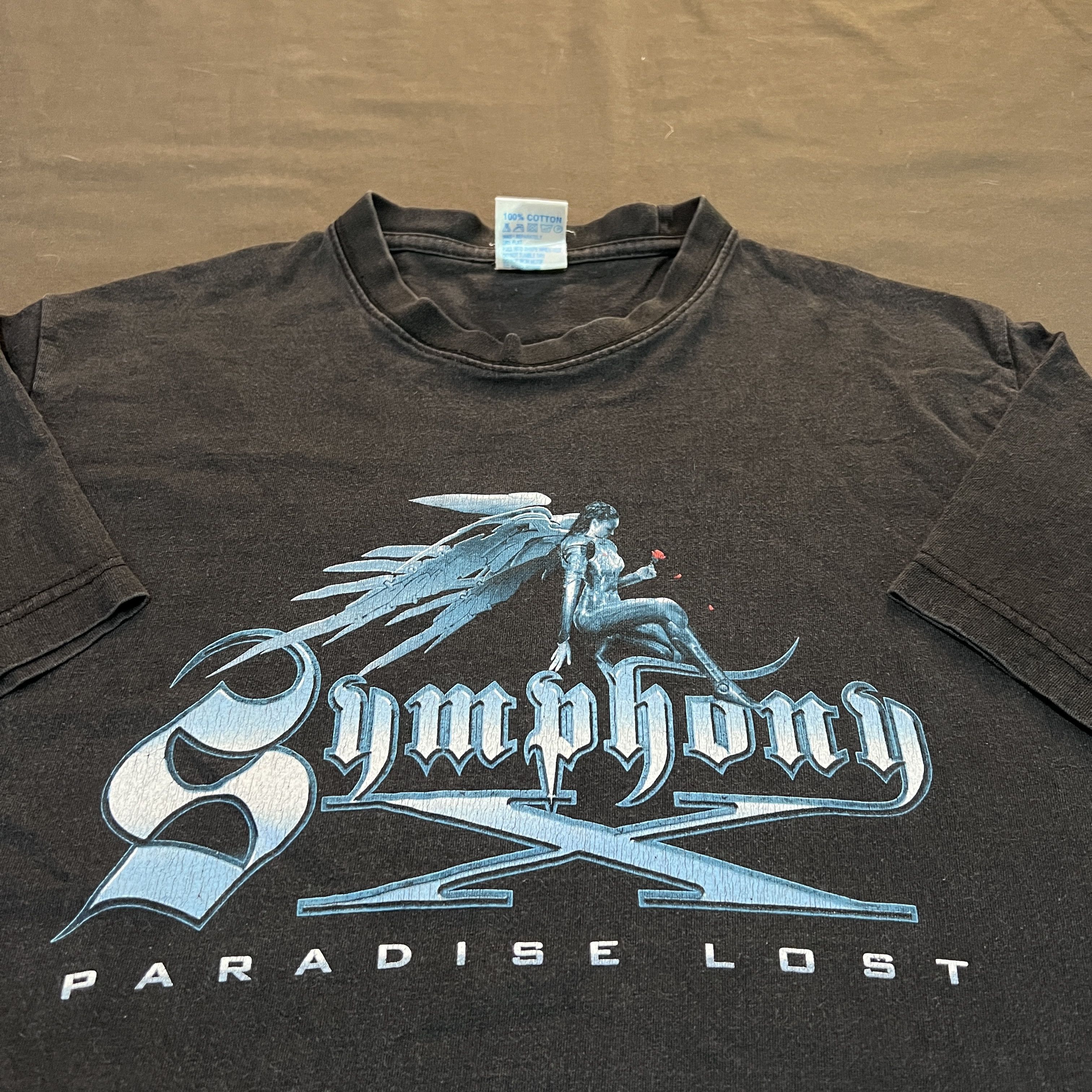Band Tees × Vintage Vintage Y2K Symphony X Progressive Power metal Tee Faded Size US M / EU 48-50 / 2 - 1 Thumbnail