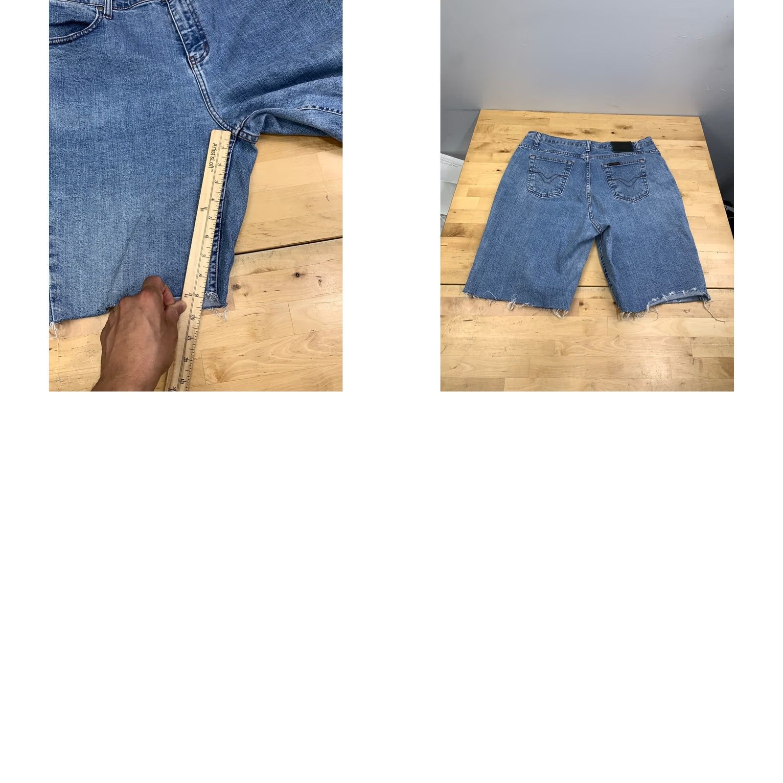 Harley Davidson Harley-Davidson Denim Jean Shorts Men 34 Jorts 9" Inseam Casual Blue Denim - Harley-Davidson Mens 34 Regular Short Style Biker Pockets Summer Spring Size US 34 / EU 50 - 8 Thumbnail