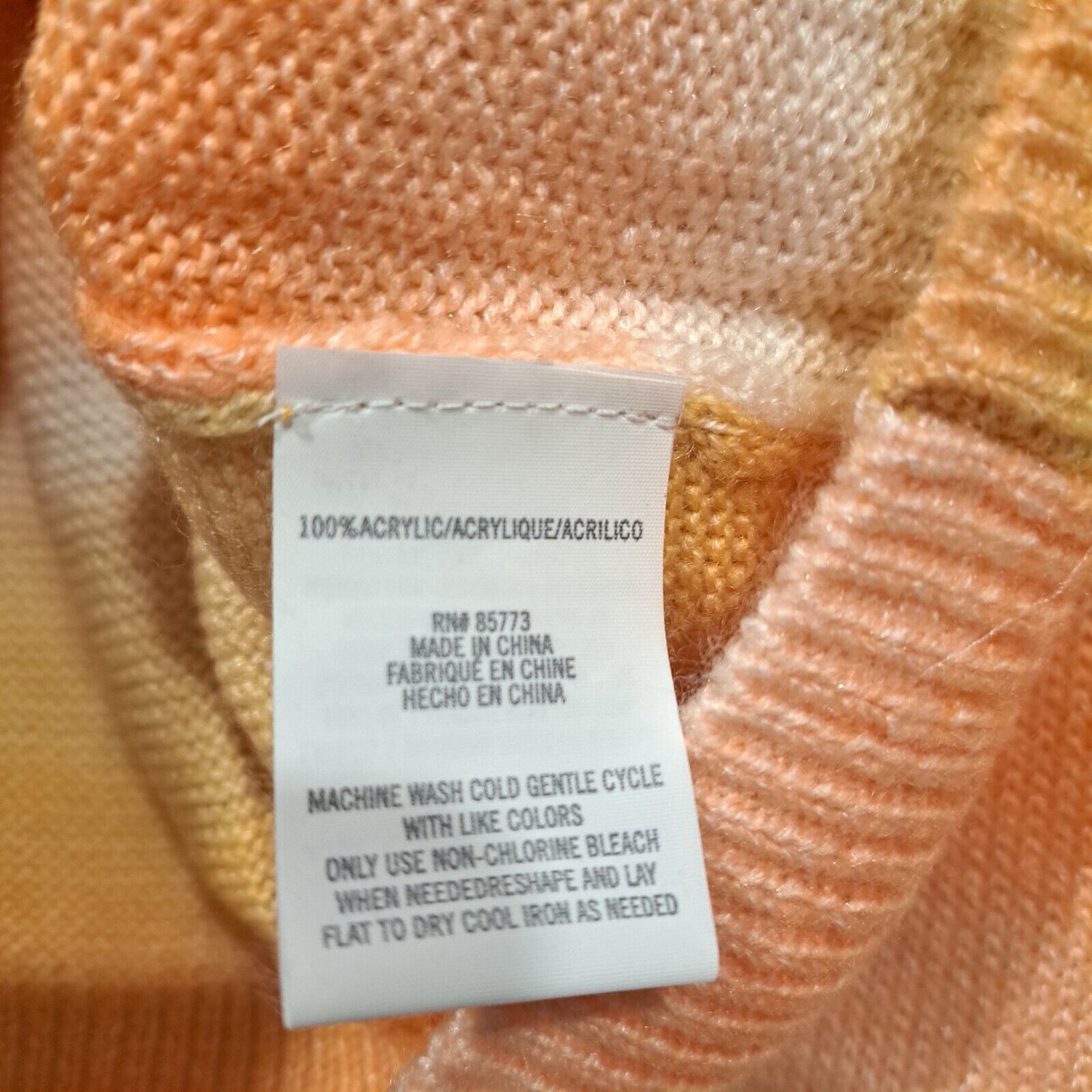 Other O'Neill Knitted Sweater Striped Orange Yellow Size S NWT Size US S / EU 44-46 / 1 - 6 Thumbnail