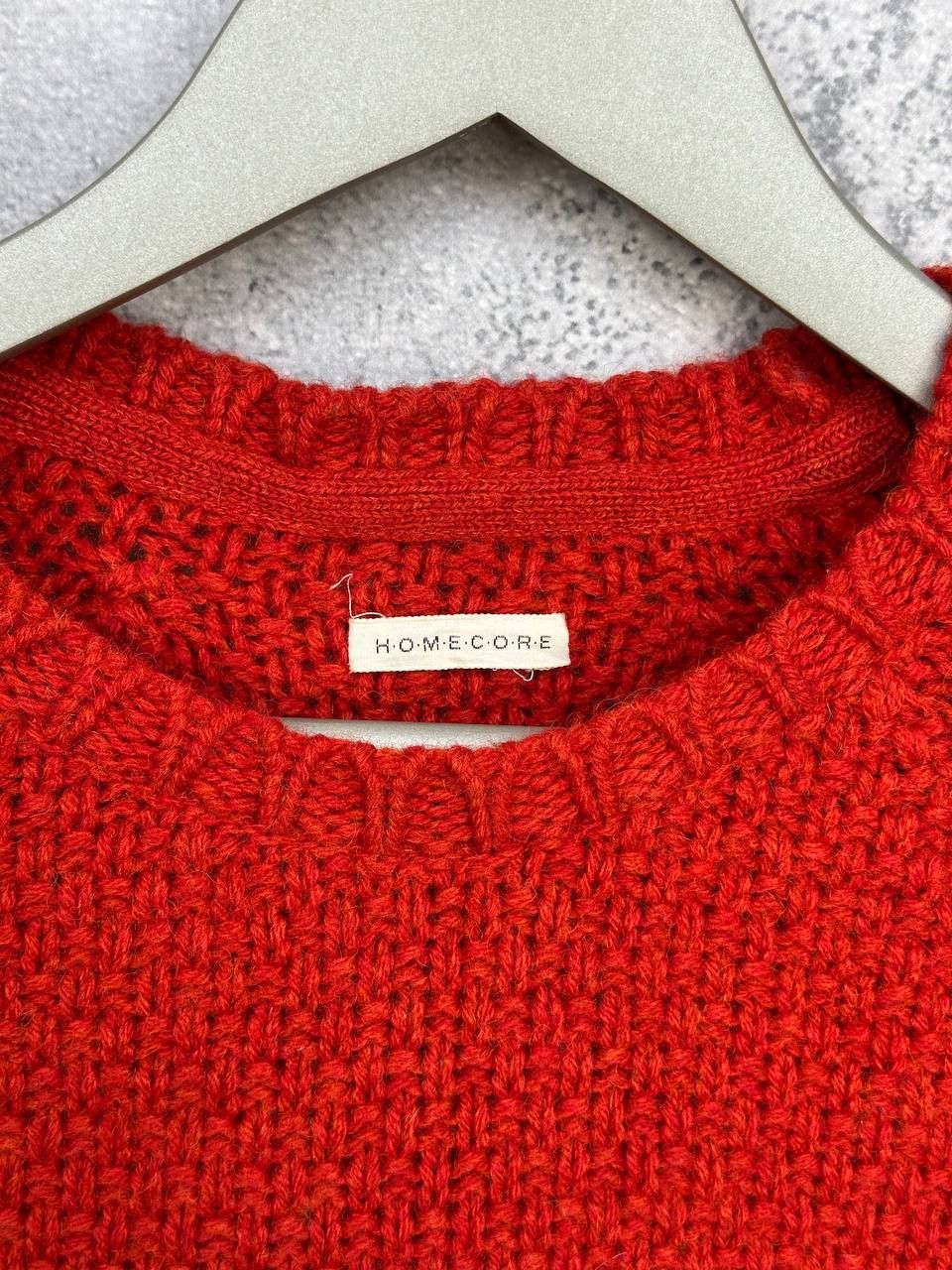 Homecore Homecore 100% Wool Chunky Knit Sweater Red Made in Portugal Size L / US 10 / IT 46 - 9 Thumbnail