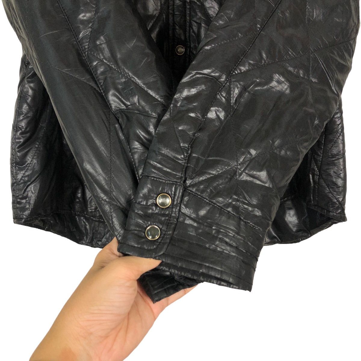 Japanese Brand 🔥Vintage Biker Jacket Wrangler Greens Boro Usa Light Puffer Size US M / EU 48-50 / 2 - 15 Thumbnail