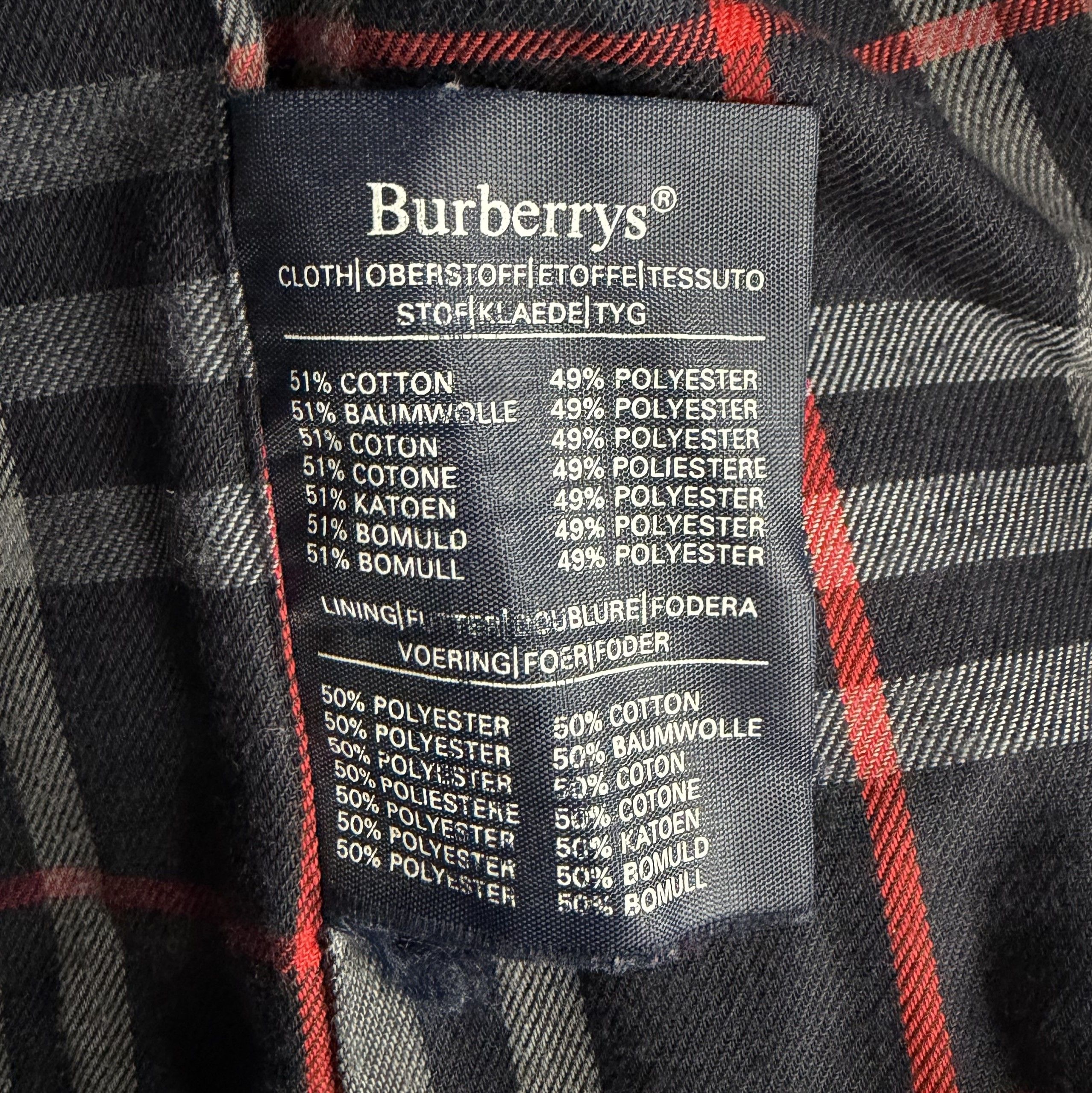 Burberry Vintage BURBERRYS London Long Coat Made In England Navy Size US XL / EU 56 / 4 - 17 Thumbnail