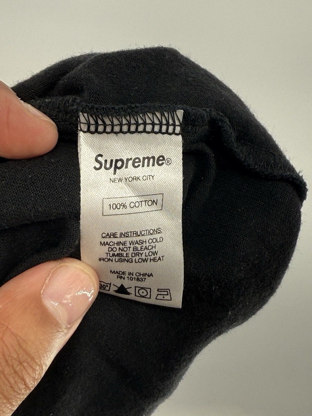 Supreme Supreme Pocket T Shirt Long Sleeve Black Mens Size XL Size US XL / EU 56 / 4 - 6 Thumbnail