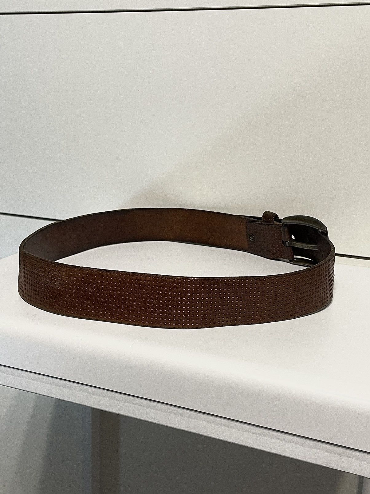 Diesel Vintage Diesel D Logo Leather Buckle Belt Hedi Slimane ysl Size ONE SIZE - 7 Thumbnail