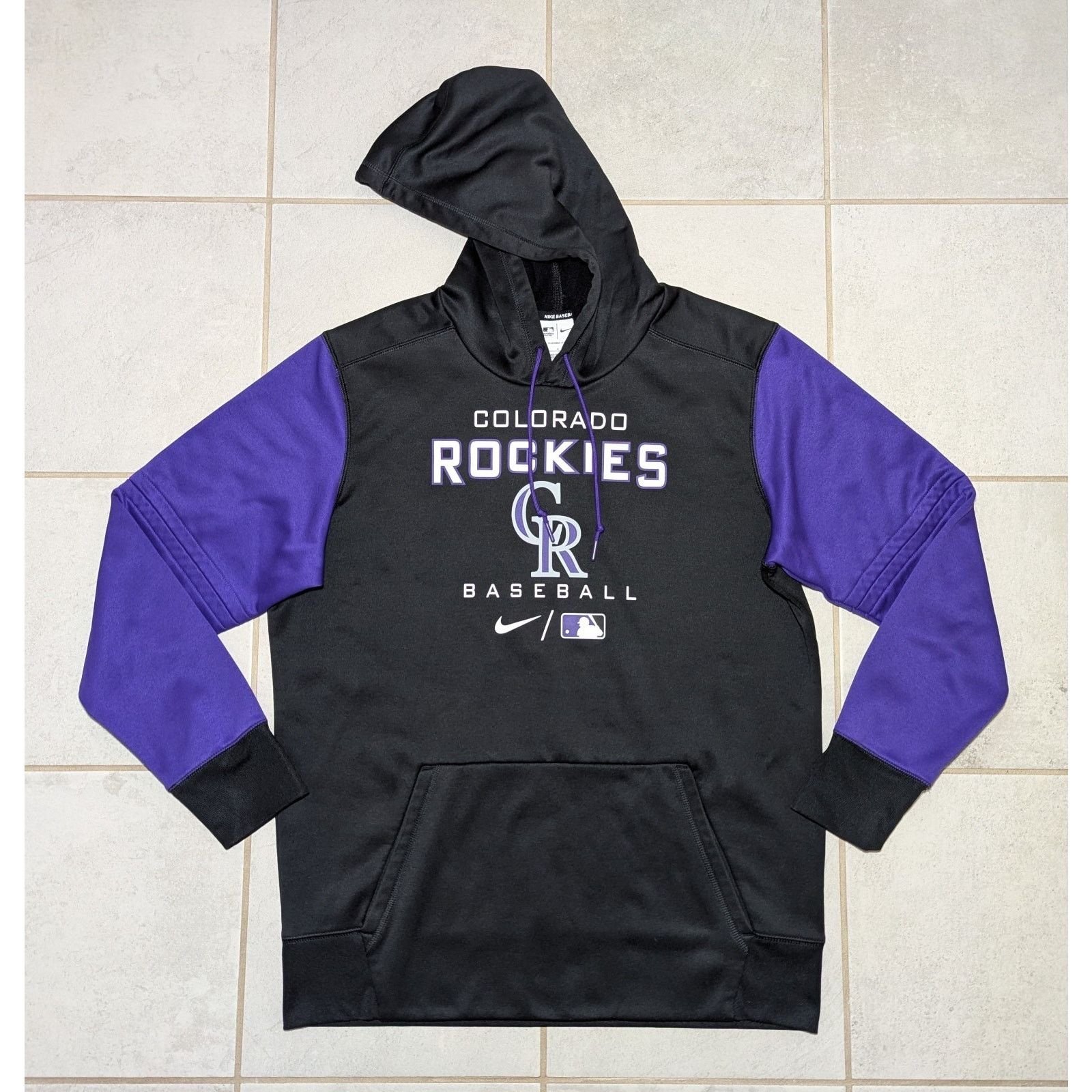 Nike Nike Men's Large Colorado Rockies Therma-Fit MLB Hoodie Size US L / EU 52-54 / 3 - 1 Thumbnail