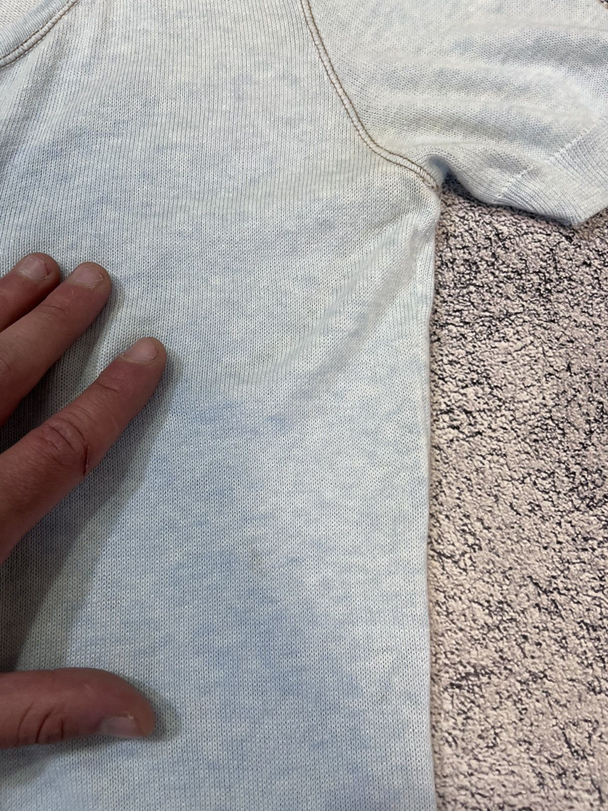 Brunello Cucinelli Brunello Cucinelli Light Blue Knit Top Button Up Italy M/S Size M / US 6-8 / IT 42-44 - 17 Thumbnail