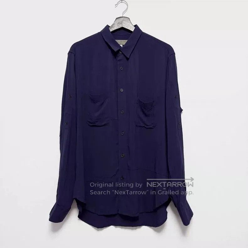 Other Yohji Yamamoto Silk Shirt with Pocket Details Size US M / EU 48-50 / 2 - 1 Thumbnail