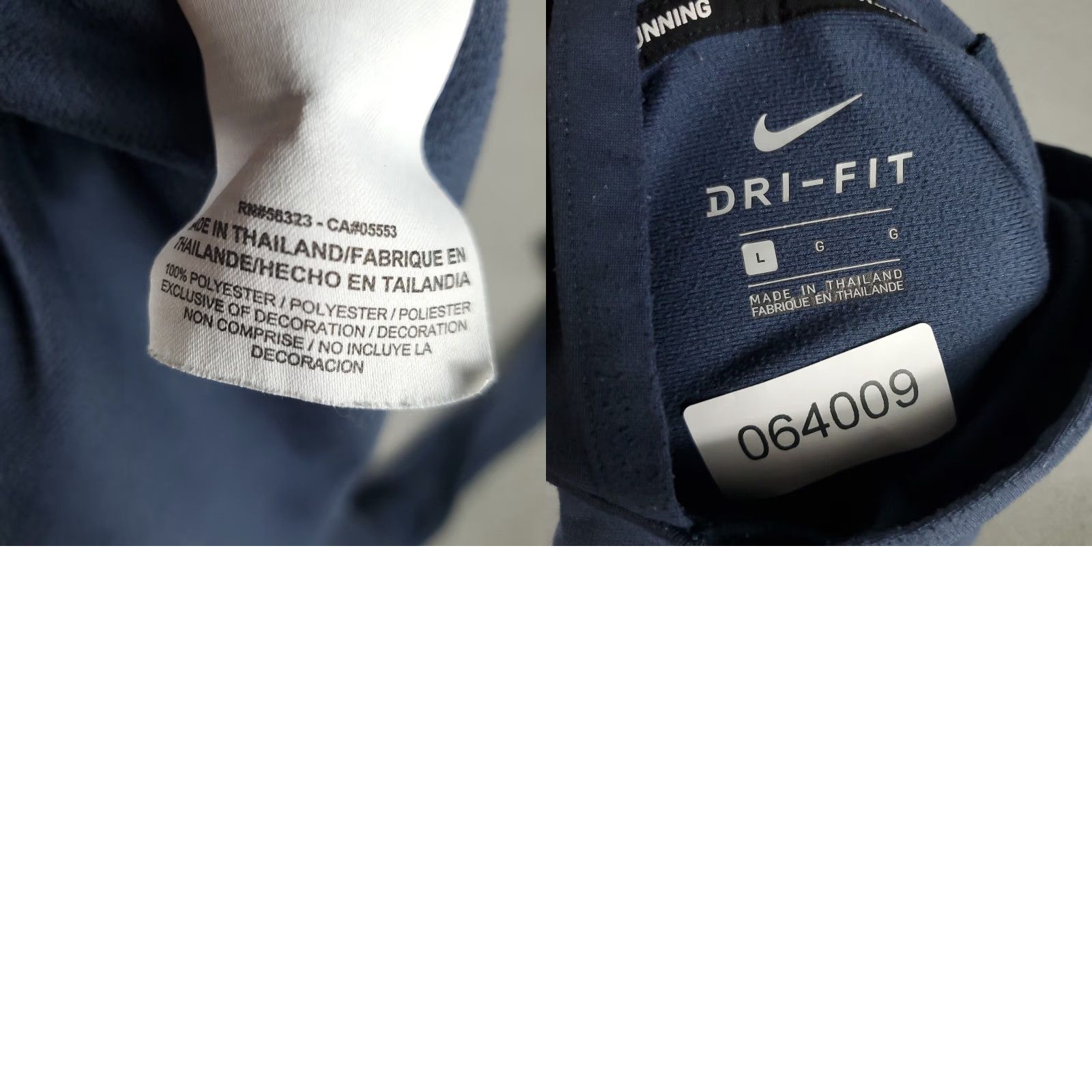 Nike Nike Shirt Mens Large Blue Swoosh Hooded Pullover Long Sleeve Size US L / EU 52-54 / 3 - 8 Thumbnail