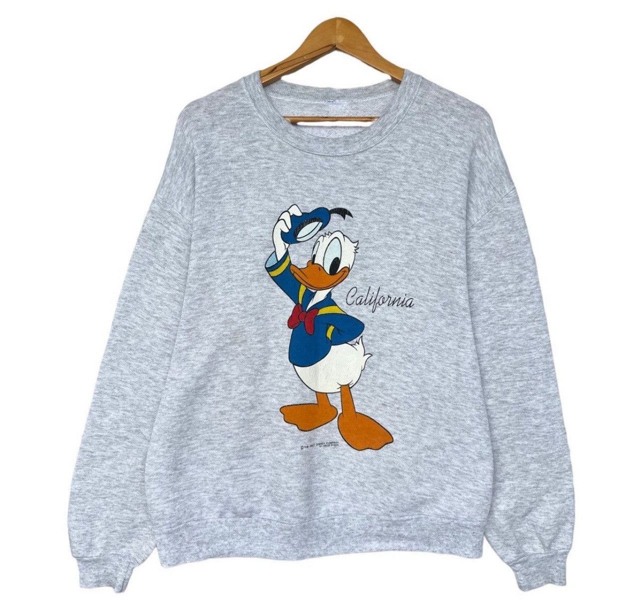Vintage 90s Donald Duck Crewneck Velva Sheen Sweatshirt