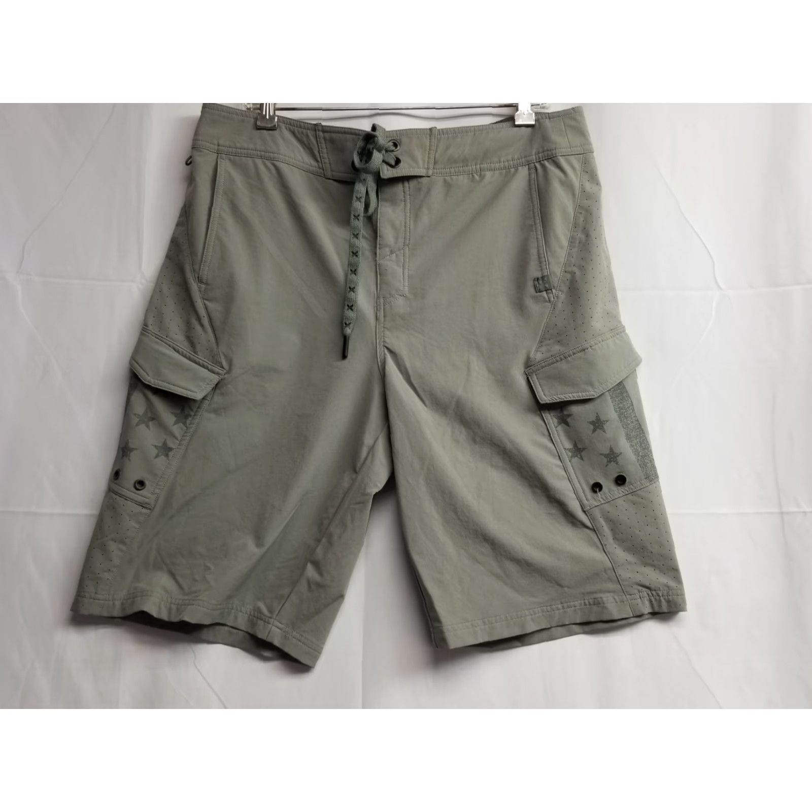 Vintage GOVX Board Shorts Gray L Drawstring Men's Amphibious 2.0 See Pics Size US 33 - 2 Thumbnail