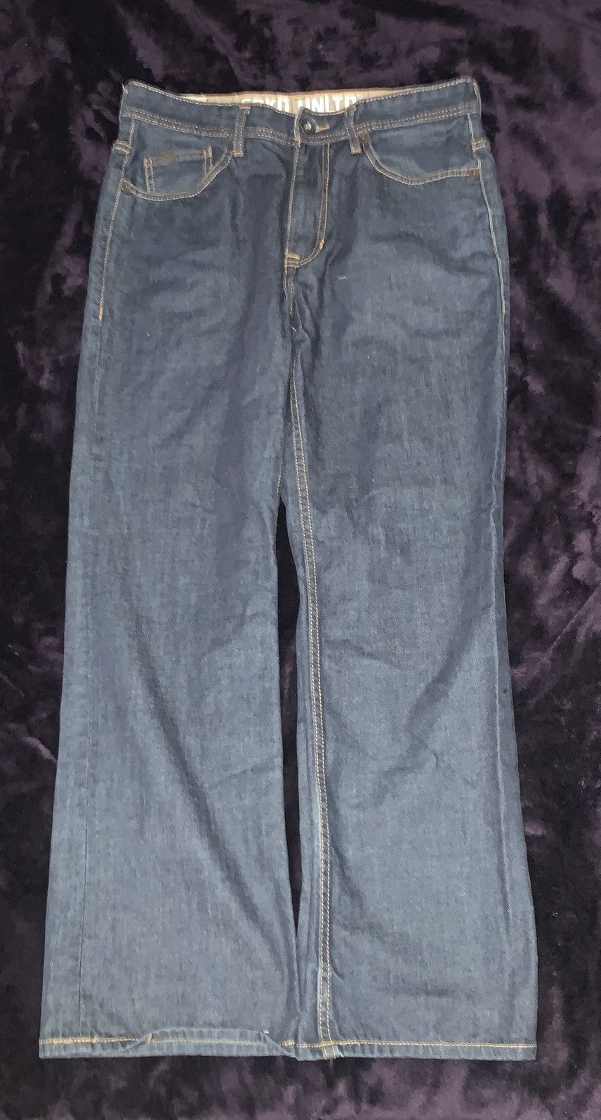 Ecko Unltd. × Vintage Ecko Unltd. Dark Blue Jeans with gold accents Size US 34 / EU 50 - 2 Thumbnail