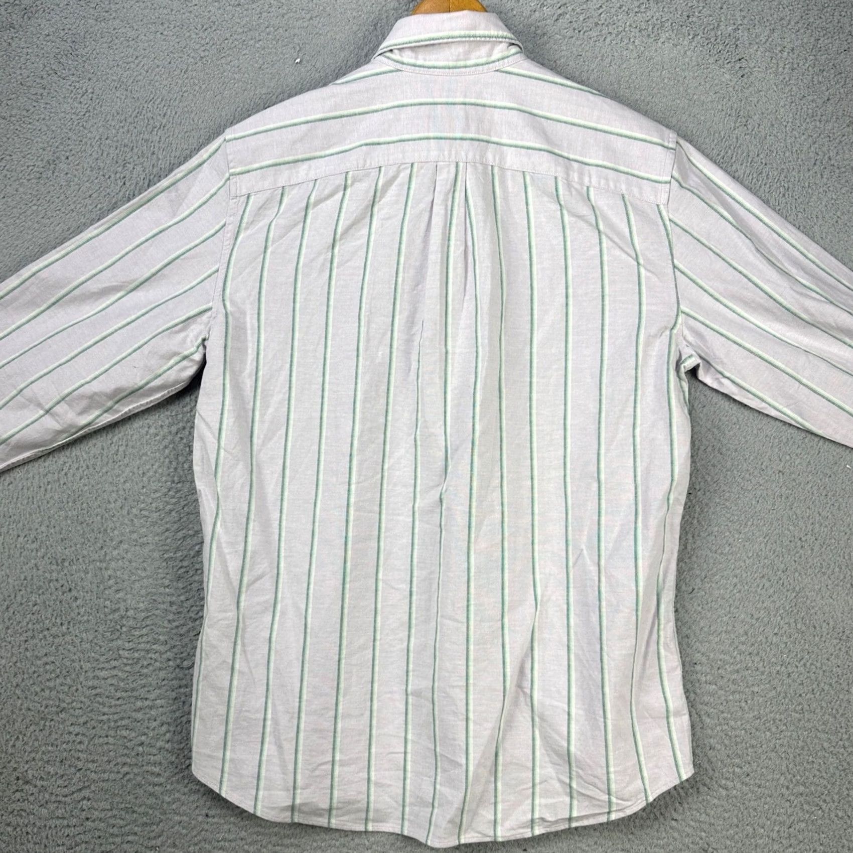 Gap Gap Mens Button-Down Shirt Large White Green Striped Pocket Stretch Casual NEW Size US L / EU 52-54 / 3 - 4 Thumbnail