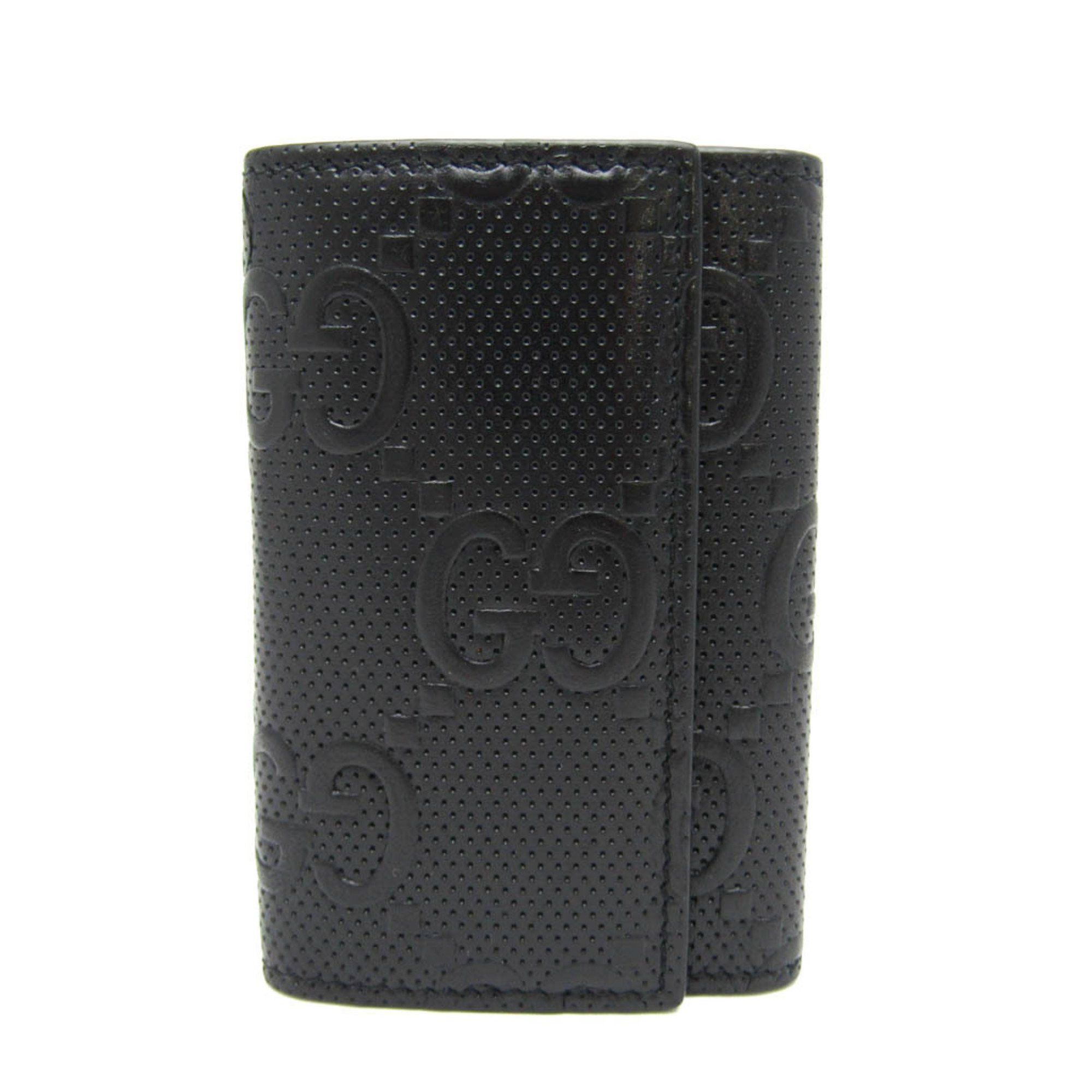Gucci Gg Embossé Black Leather Wallet (Pre-Owned) Size ONE SIZE - 1 Thumbnail