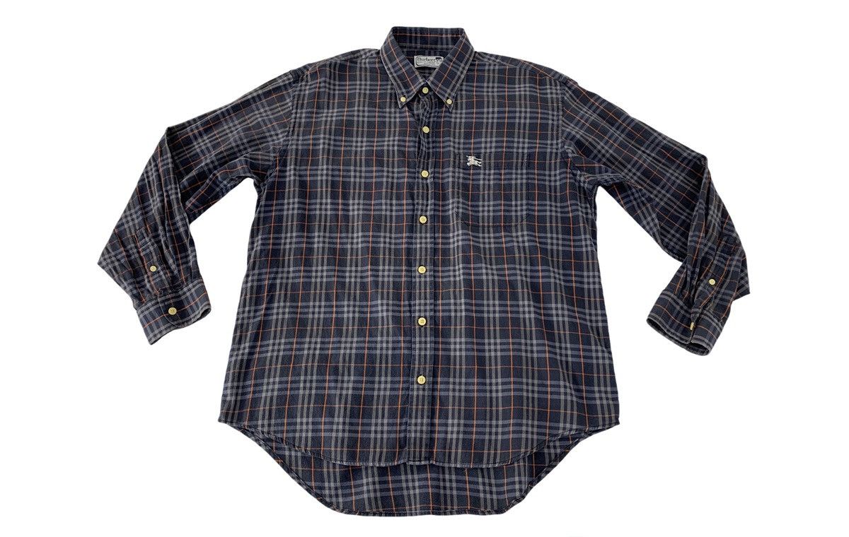Burberry Burberrys Of London Nova Checked Monogram Button Up Shirt Size US L / EU 52-54 / 3 - 1 Thumbnail
