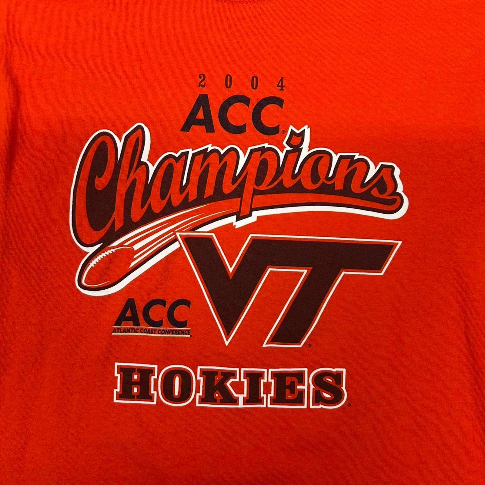 Other 2004 Orange Virginia Tech Hokies ACC Champions tee Size US M / EU 48-50 / 2 - 2 Thumbnail