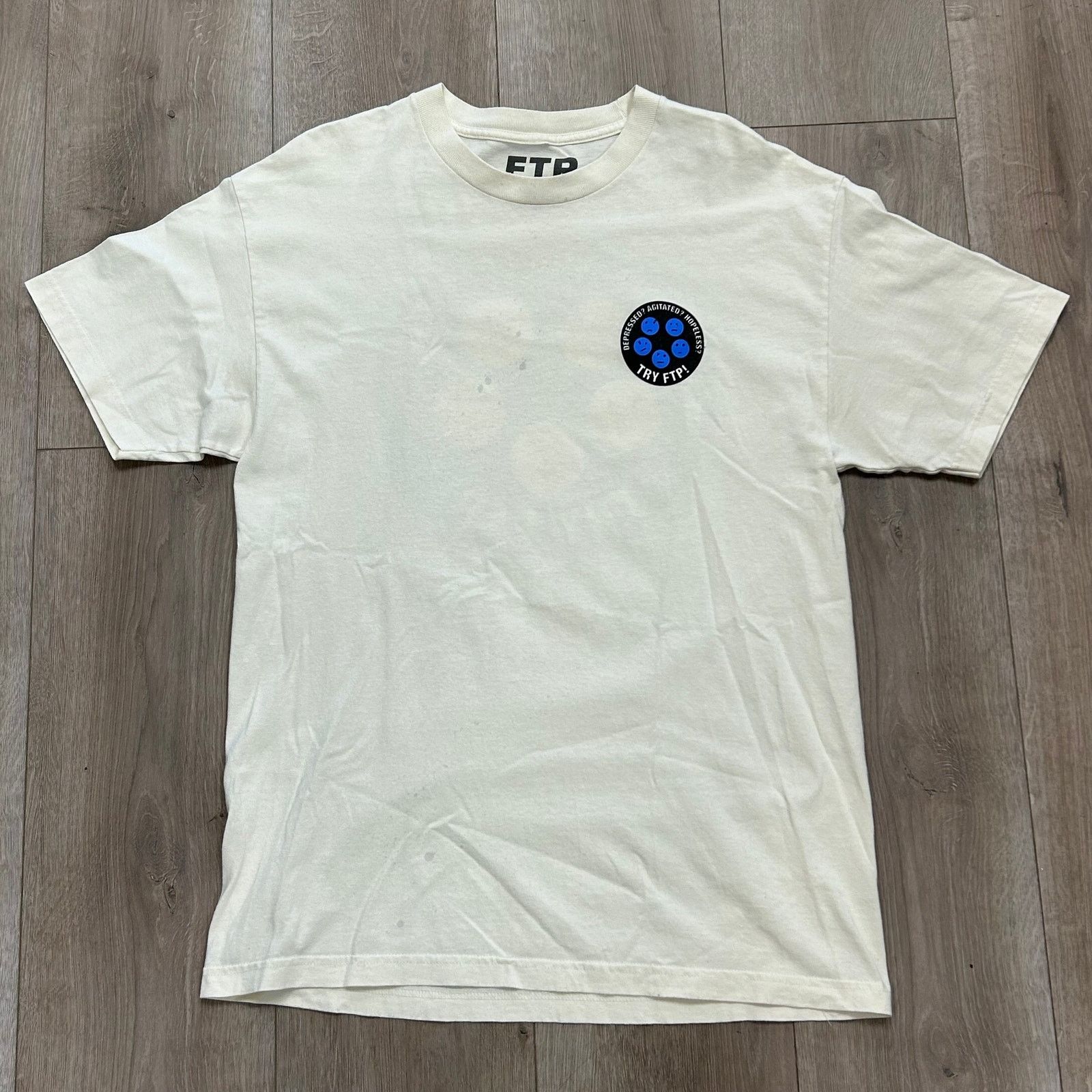 Fuck The Population FTP Depression Mentally Unstable Tee T Shirt Size Large L B4 Size US L / EU 52-54 / 3 - 1 Thumbnail