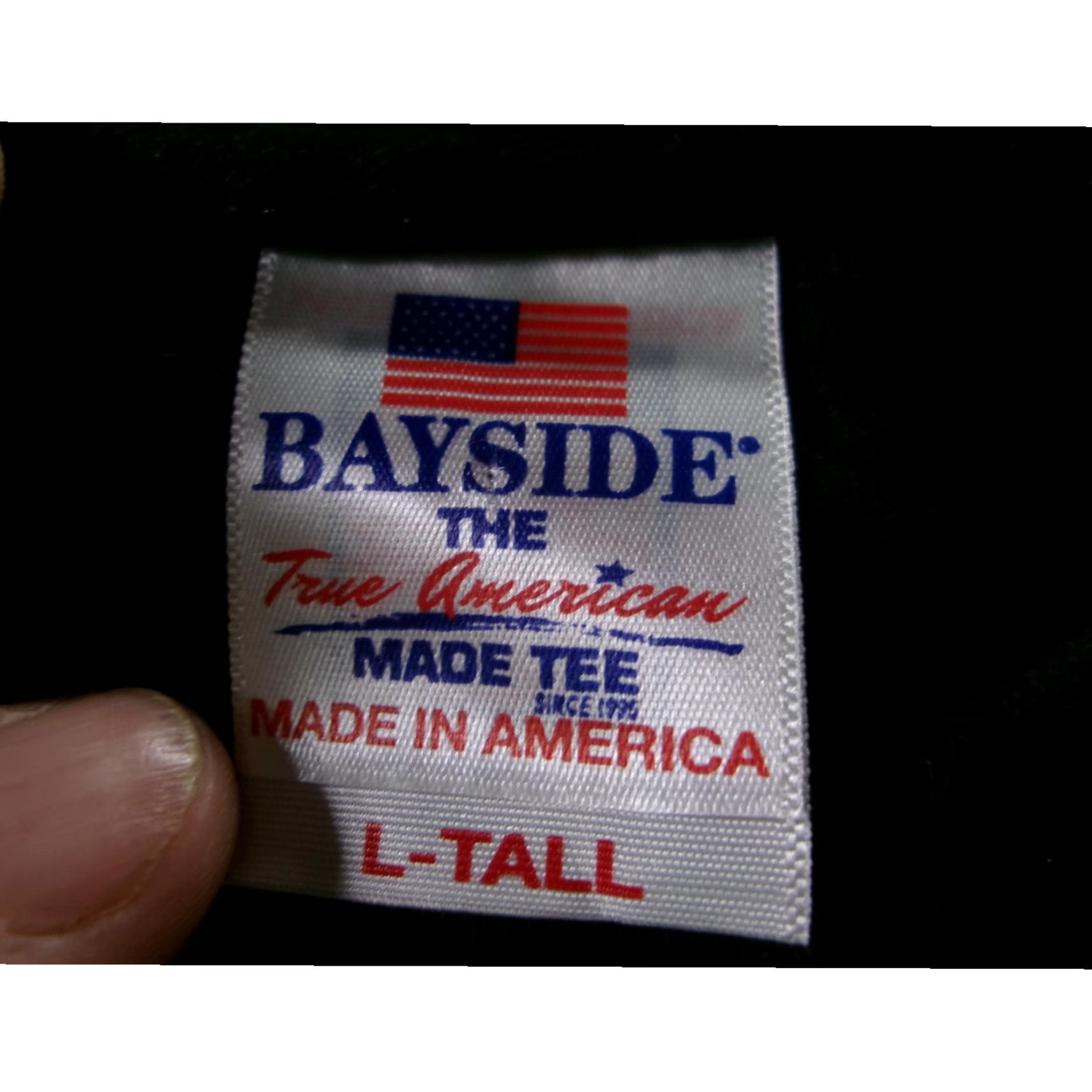 Vintage VINTAGE Bayside Men's T-Shirt Small Tall Black Graphic Print USA Retro Nerd Geek Funny Short Sleeve Cotton 2010s Mens Size US L / EU 52-54 / 3 - 6 Thumbnail