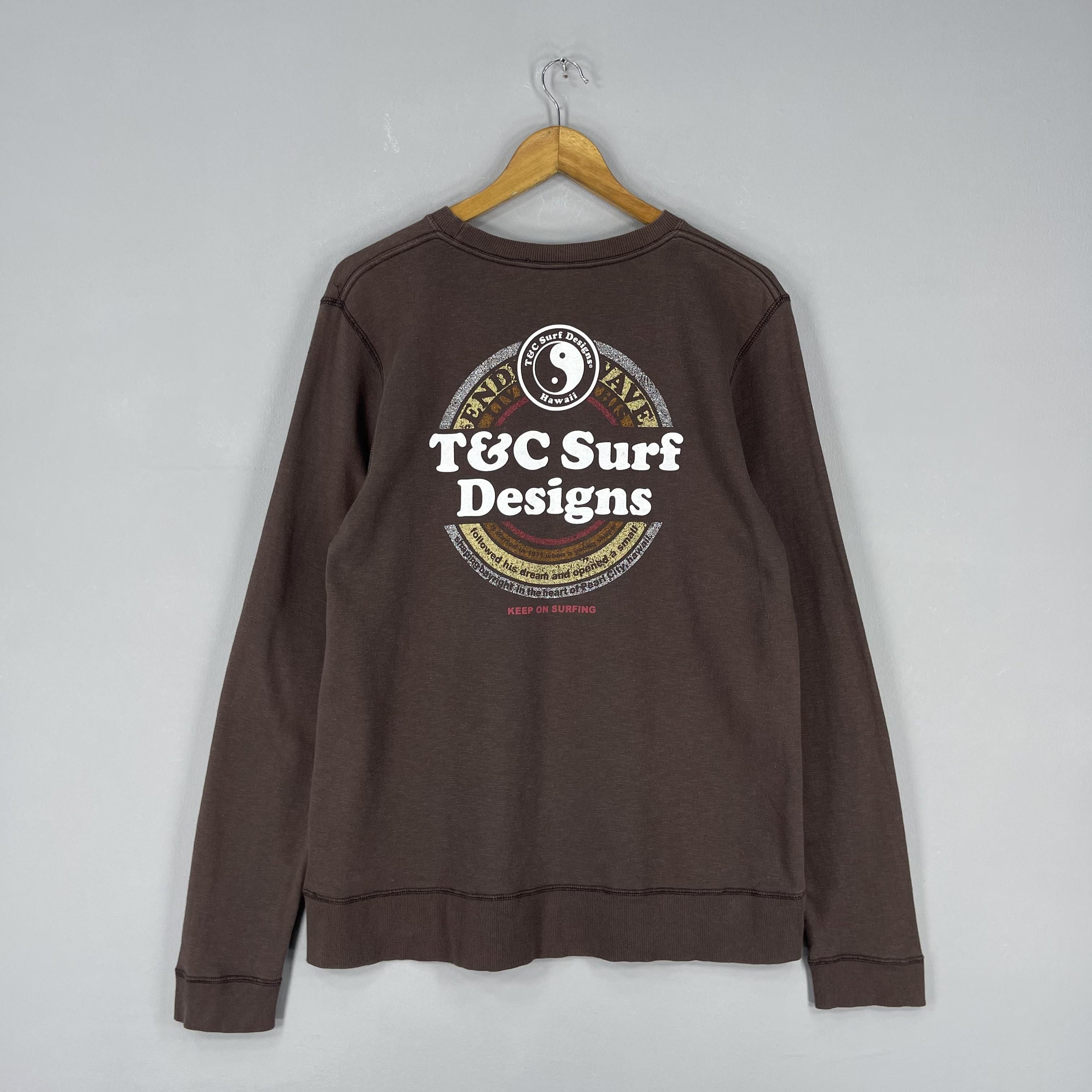 Vintage Vintage Town And Country Surf Back Hit Sweatshirt Size M / US 6-8 / IT 42-44 - 3 Thumbnail