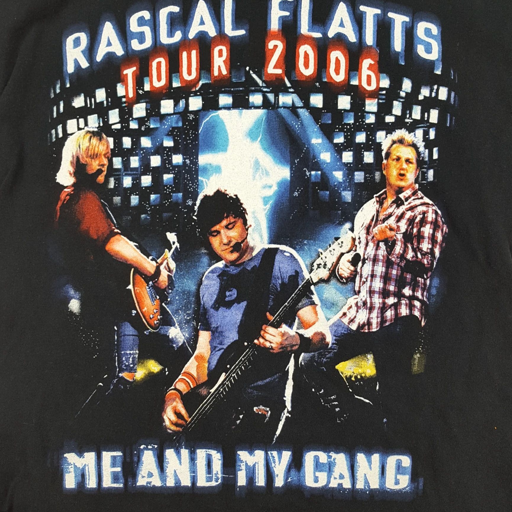 Delta VINTAGE Rascal Flats 2006 Tour T-Shirt XS Black Delta Shirt Men Size US XS / EU 42 / 0 - 4 Thumbnail