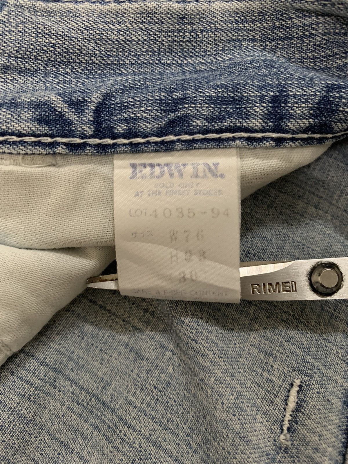 Edwin Rare Vintage Edwin Faded Baggy Frayed Leg Carpenter Jeans Size US 31 - 21 Thumbnail