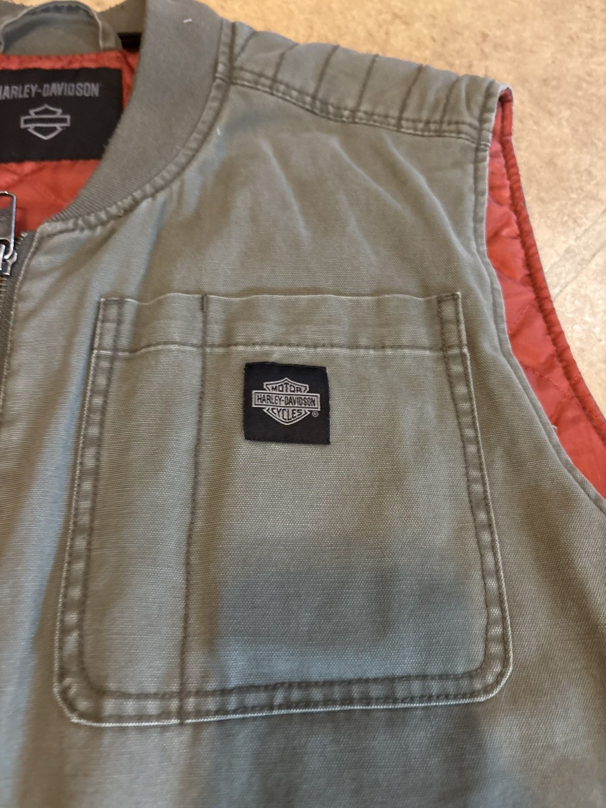 Harley Davidson Harley Davidson Canvas Vest Size US L / EU 52-54 / 3 - 3 Thumbnail