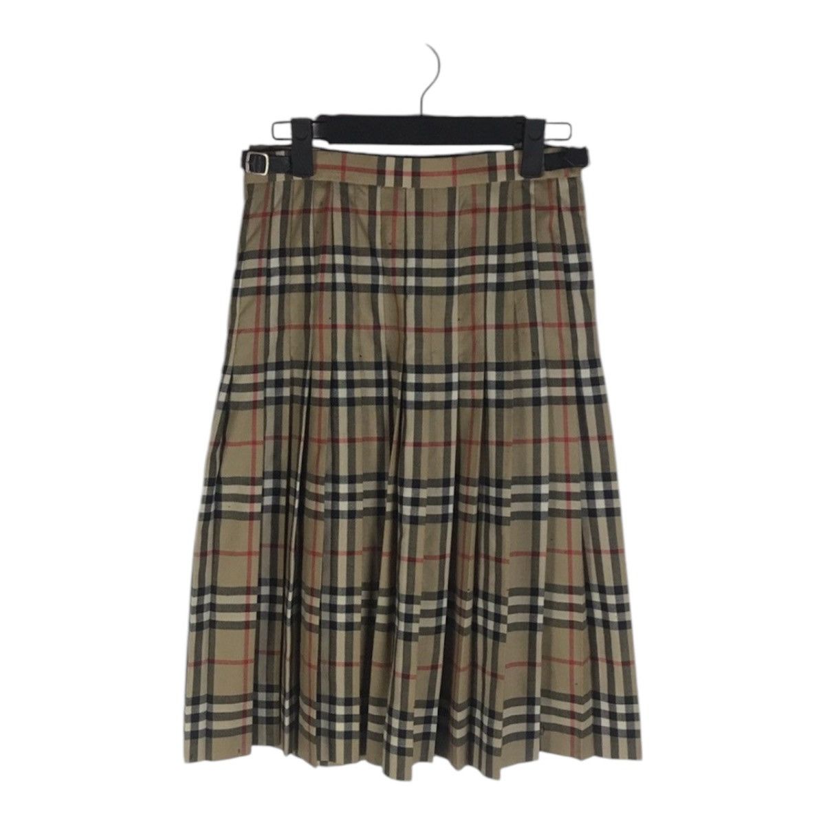 Burberry Burberry London Nova Check Pleated Wool Midi Kilt Skirt Size 27" / US 4 / IT 40 - 2 Thumbnail