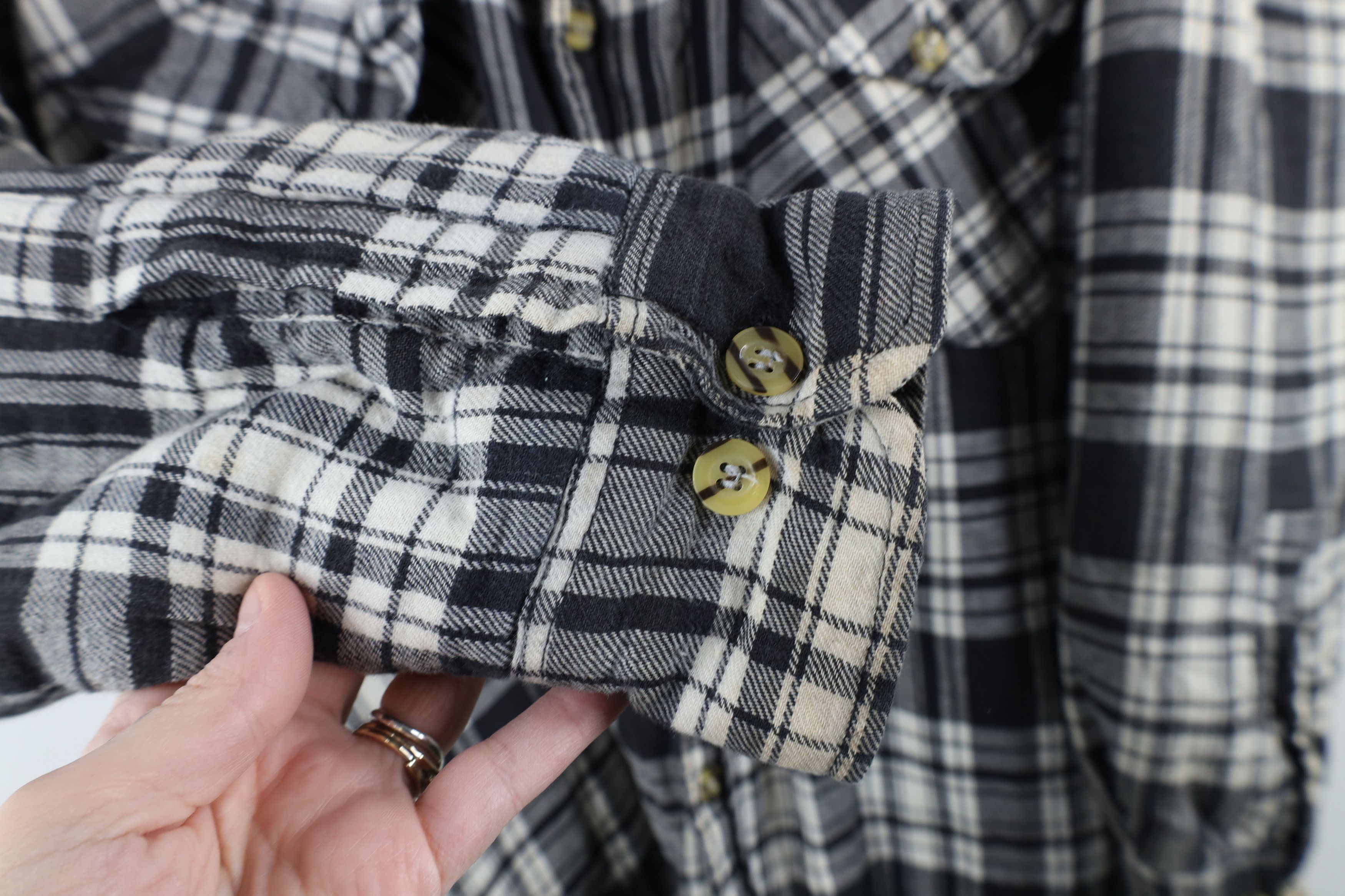Vintage Vintage 90s Streetwear Fleece Lined Flannel Shirt Jacket Size US L / EU 52-54 / 3 - 8 Thumbnail