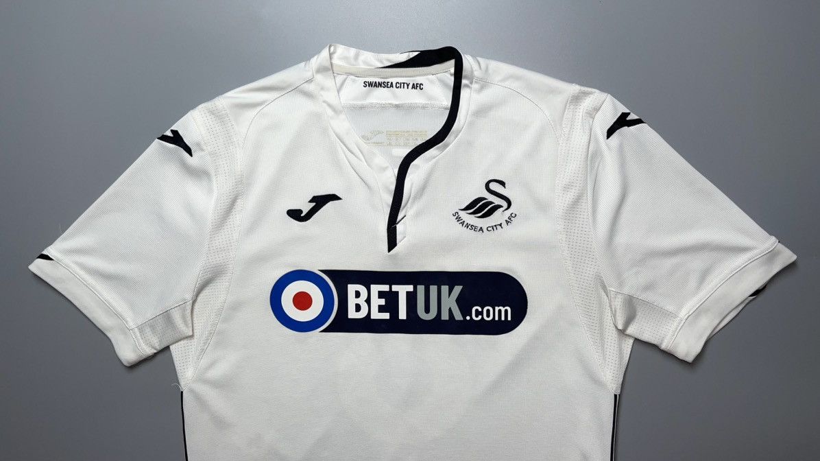 Joma × Vintage SWANSEA JOMA 2018/2019 FOOTBALL HOME JERSEY #8 LEROY FER Size US XL / EU 56 / 4 - 2 Thumbnail