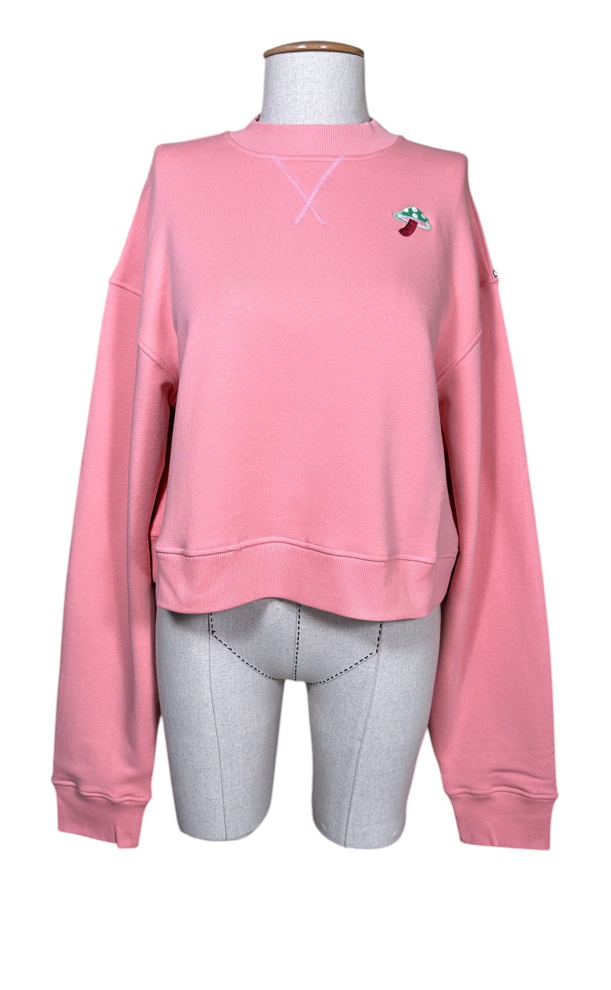 Cropped Mushroom Sweater Sweatshirt